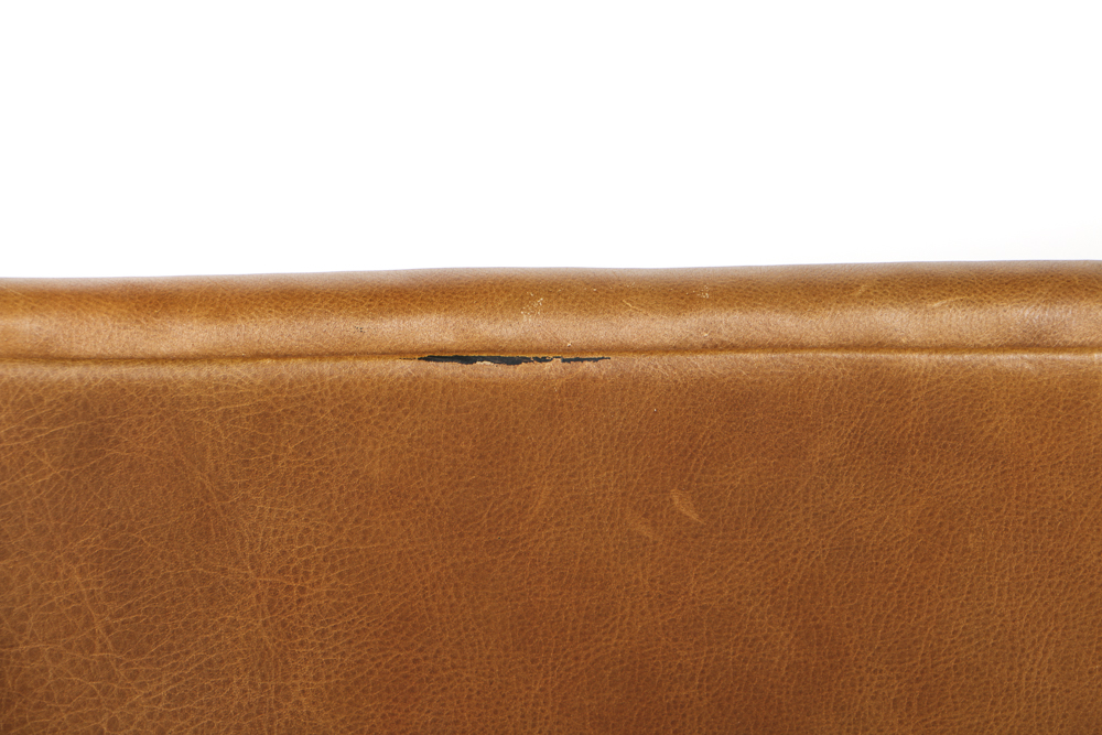 "Fireside" Leather Slipper Chairs by Ferguson Copeland, Ltd.