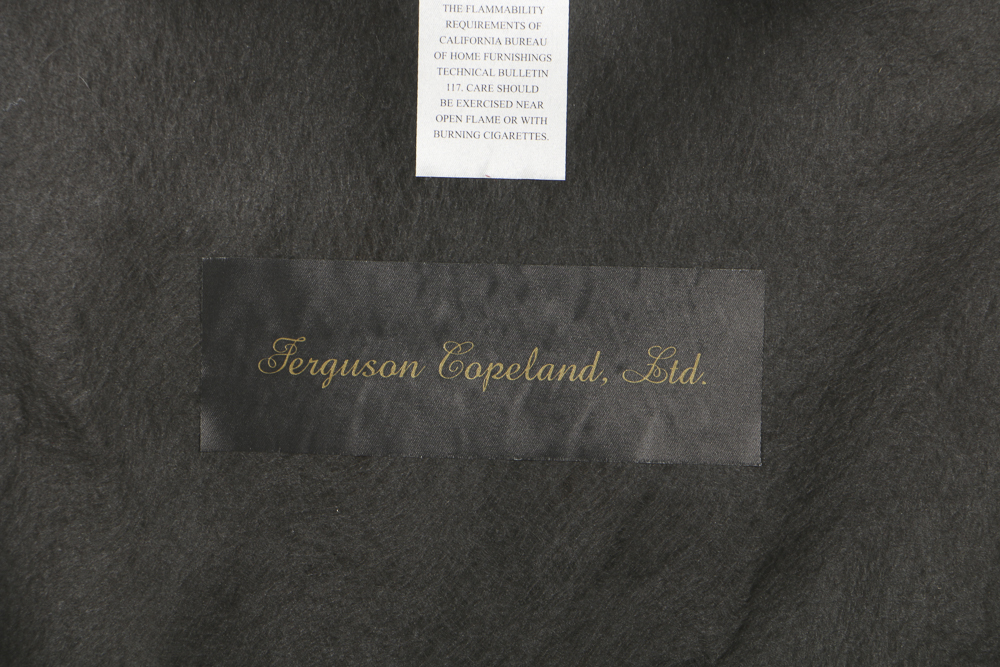 "Fireside" Leather Slipper Chairs by Ferguson Copeland, Ltd.