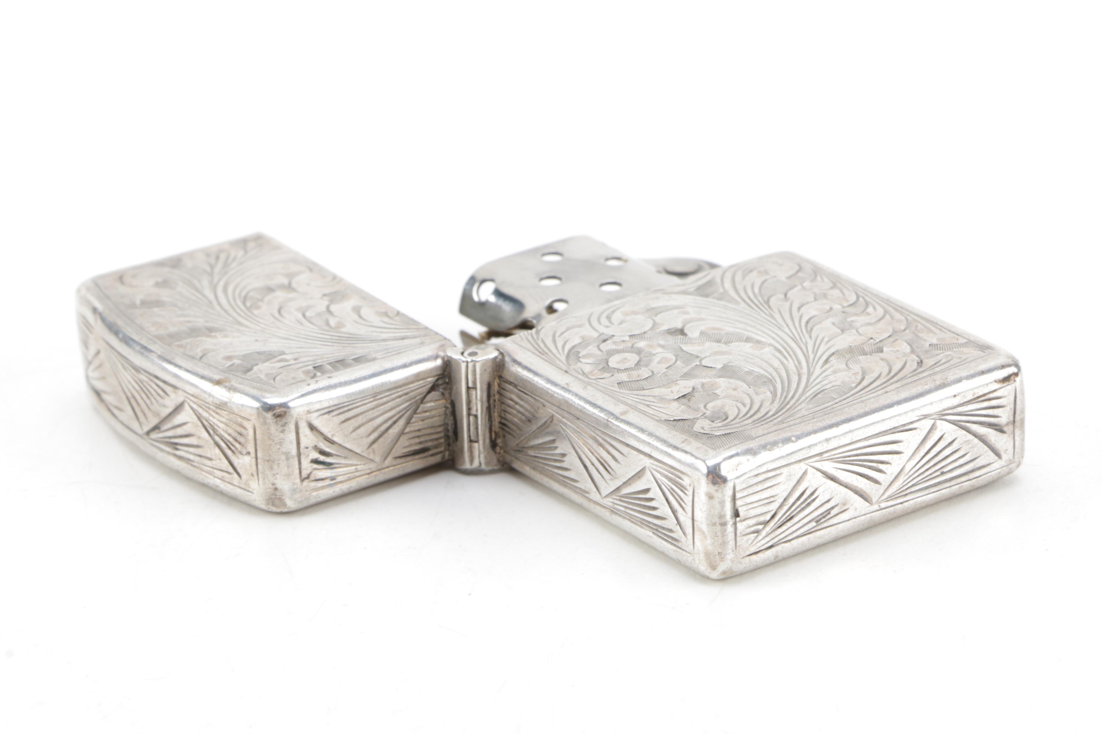 800 Silver Cigarette Lighter