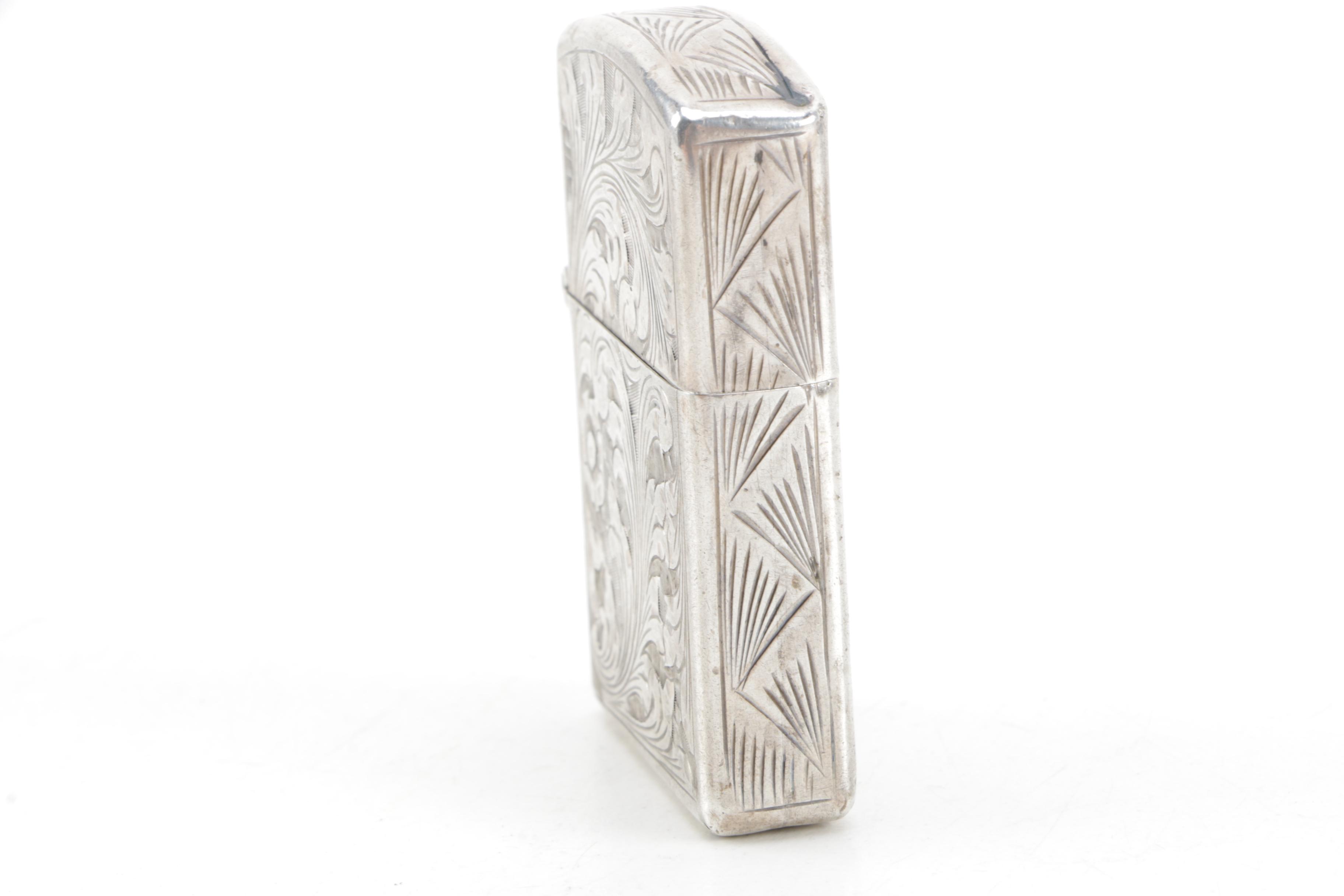 800 Silver Cigarette Lighter
