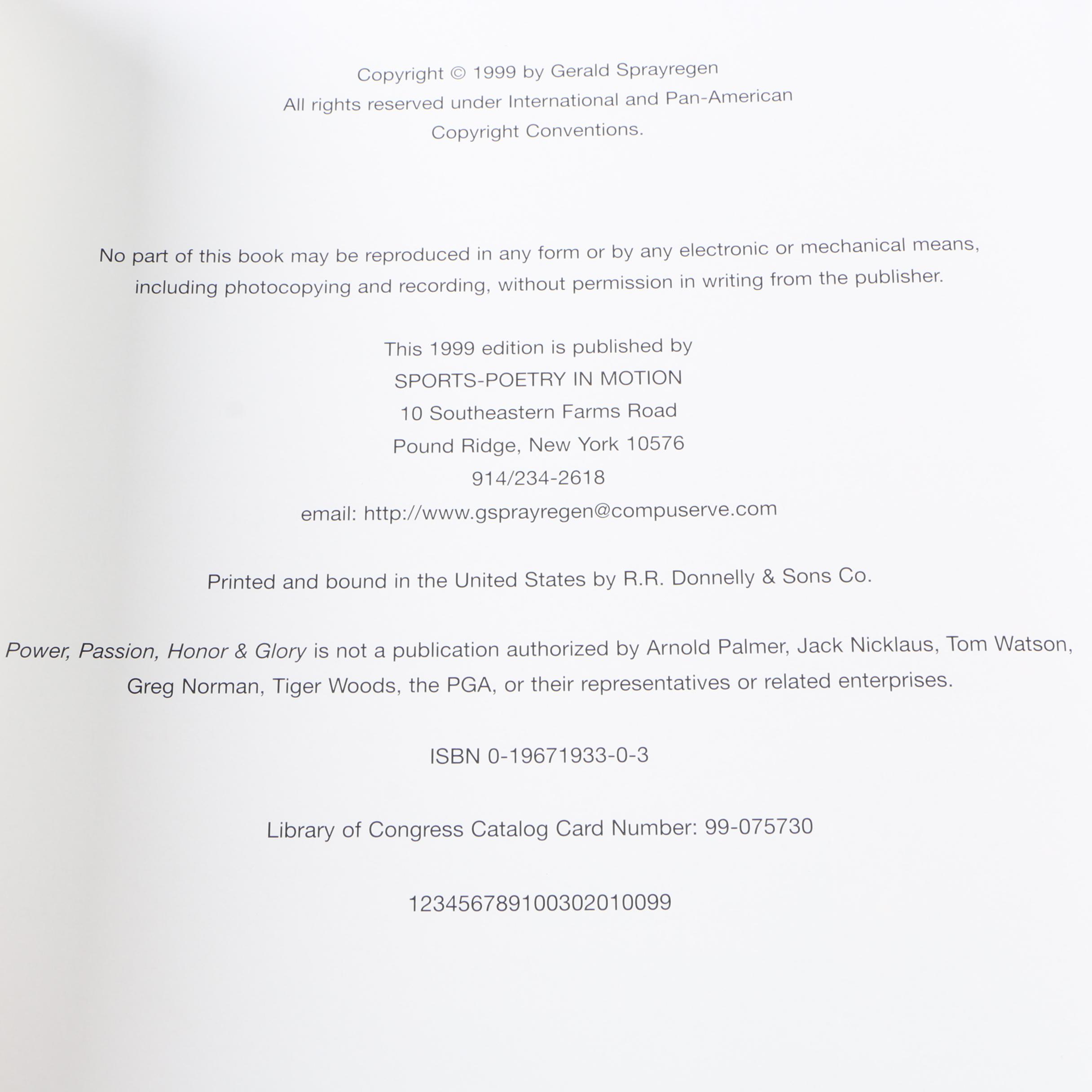 "Five Heroes of Modern Golf" and "Cigar Aficionado's World of Cigars"