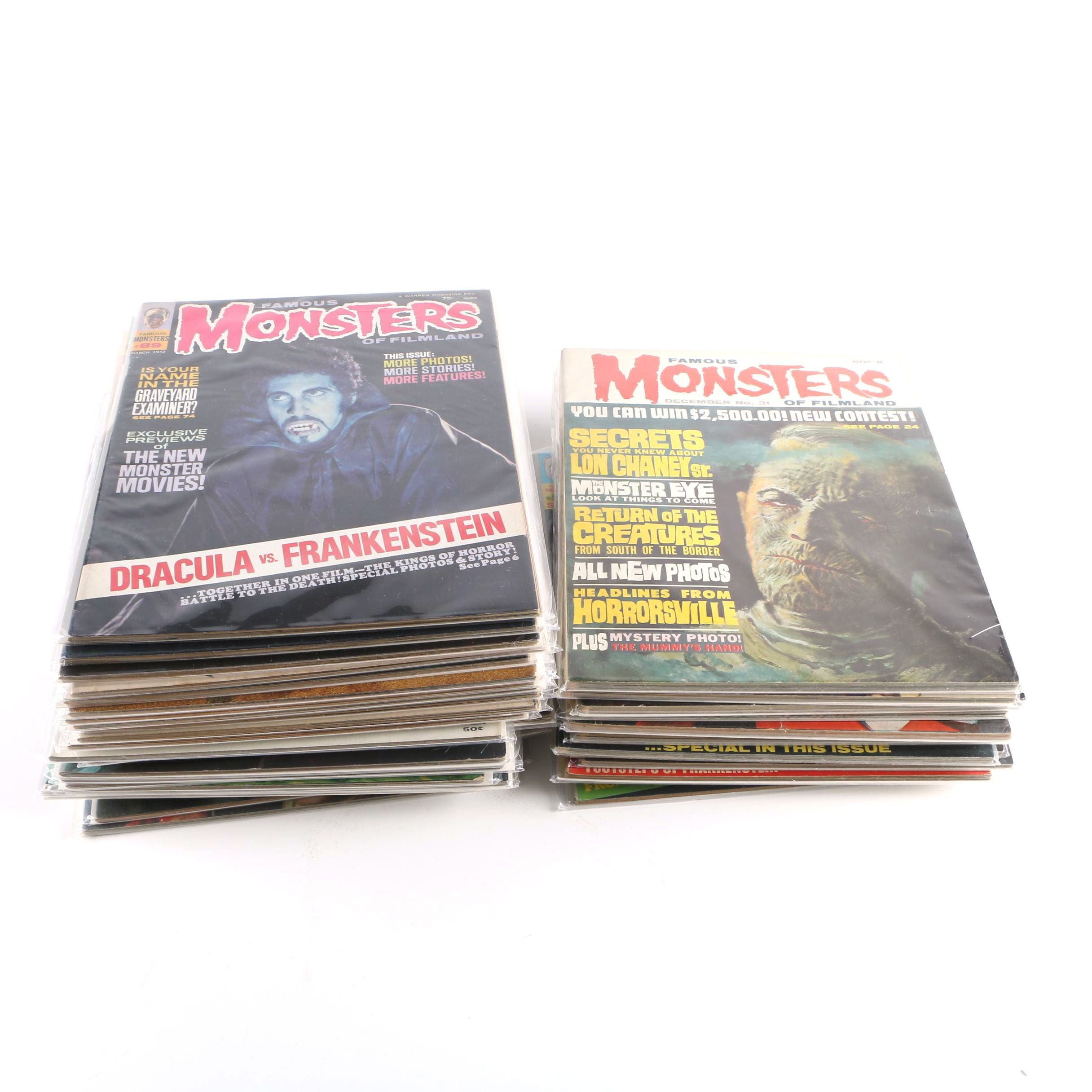 Collection of Vintage "Famous Monsters of Filmland" Magazines