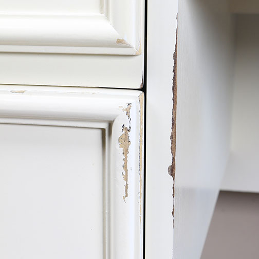 Contemporary Painted White Wood Desk