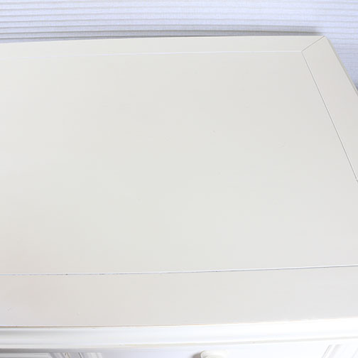 Contemporary Painted White Wood Desk