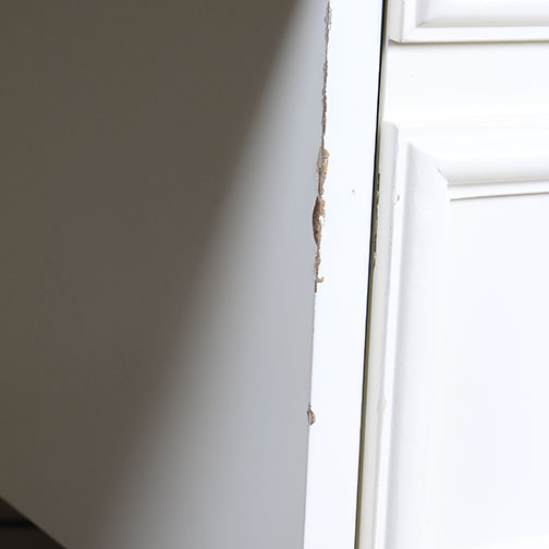 Contemporary Painted White Wood Desk