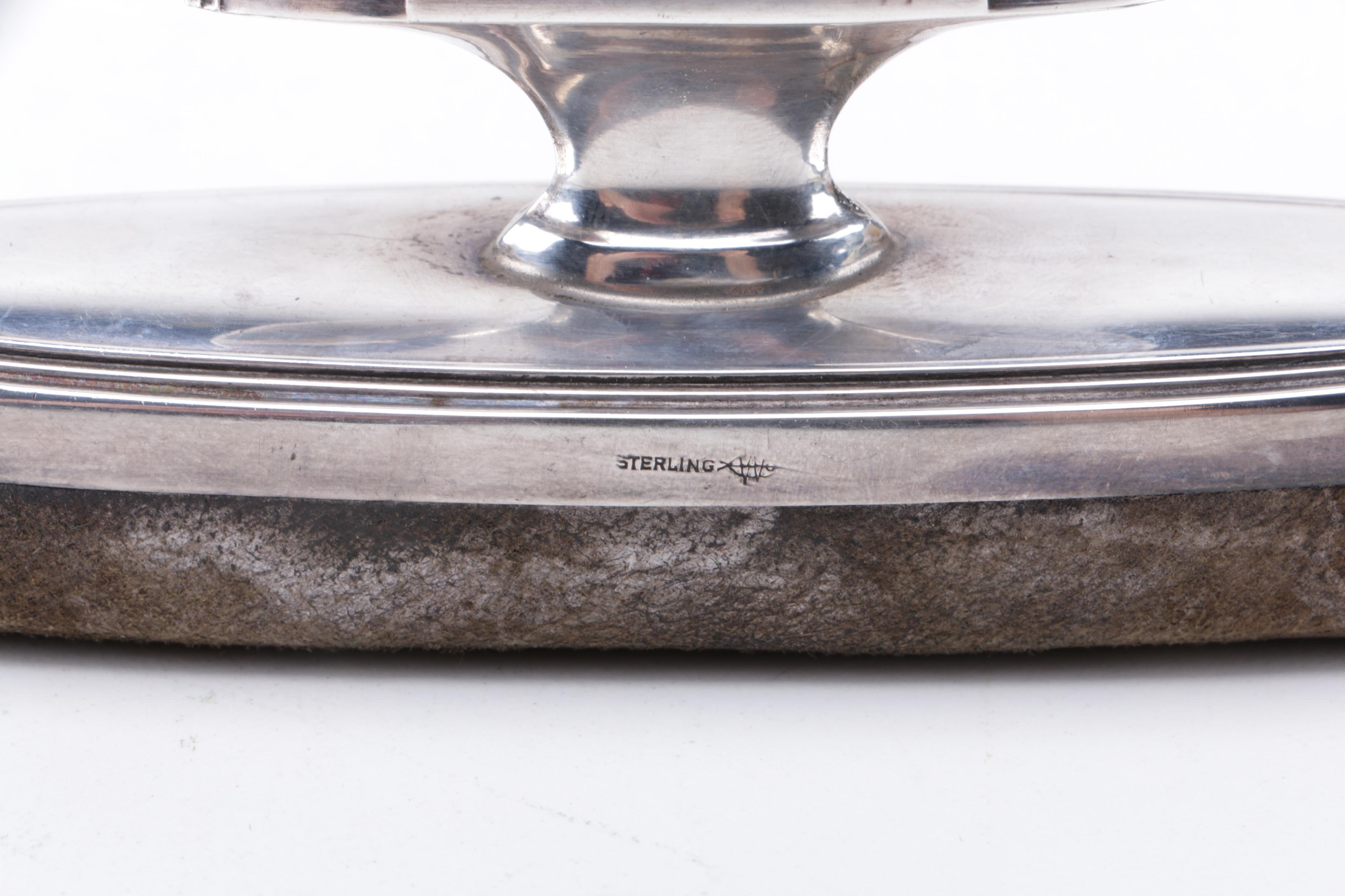 Sterling Handle Vanity Pieces Featuring Webster Company