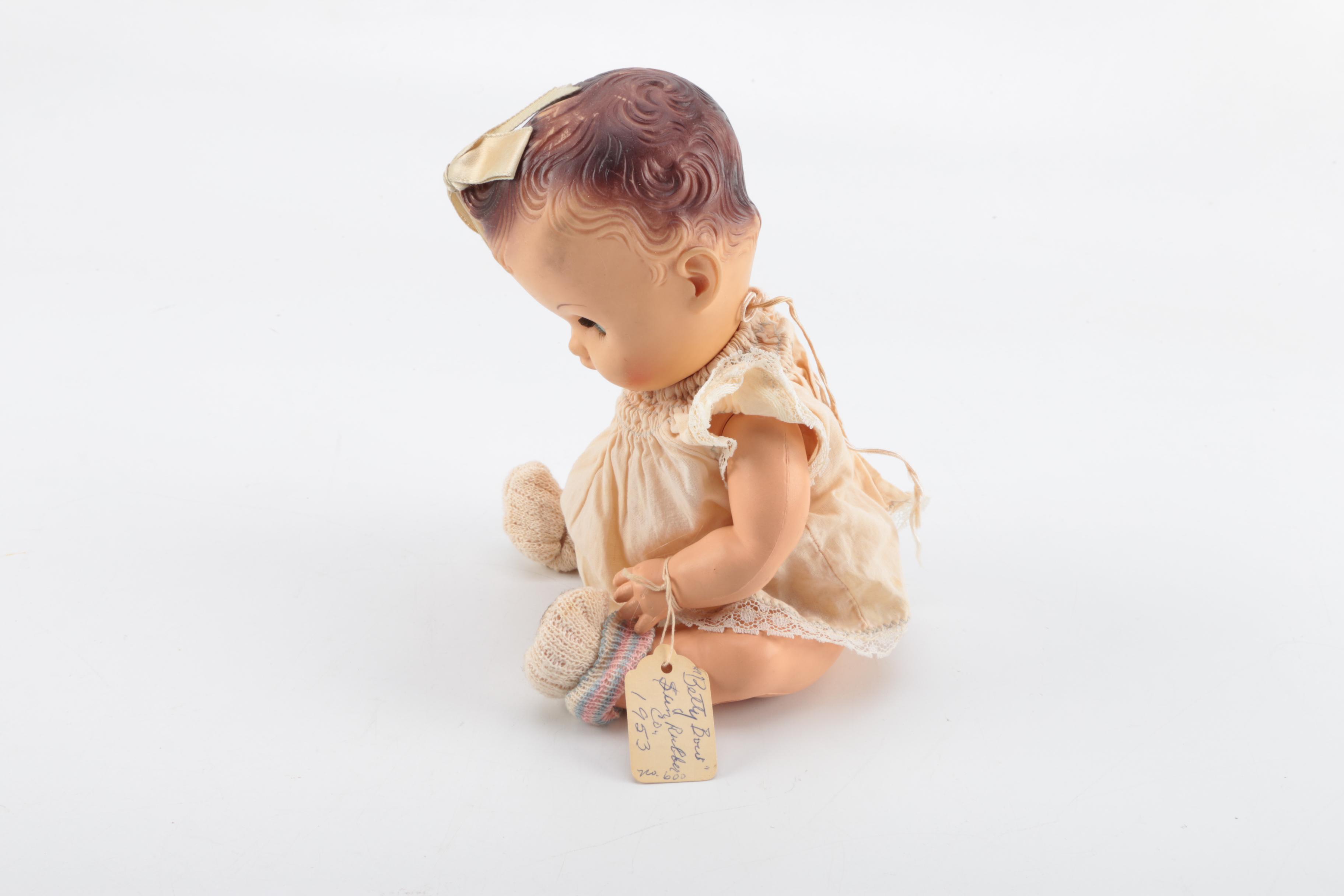 Vintage "Betty Bows" Baby Doll by Sun Rubber Co.