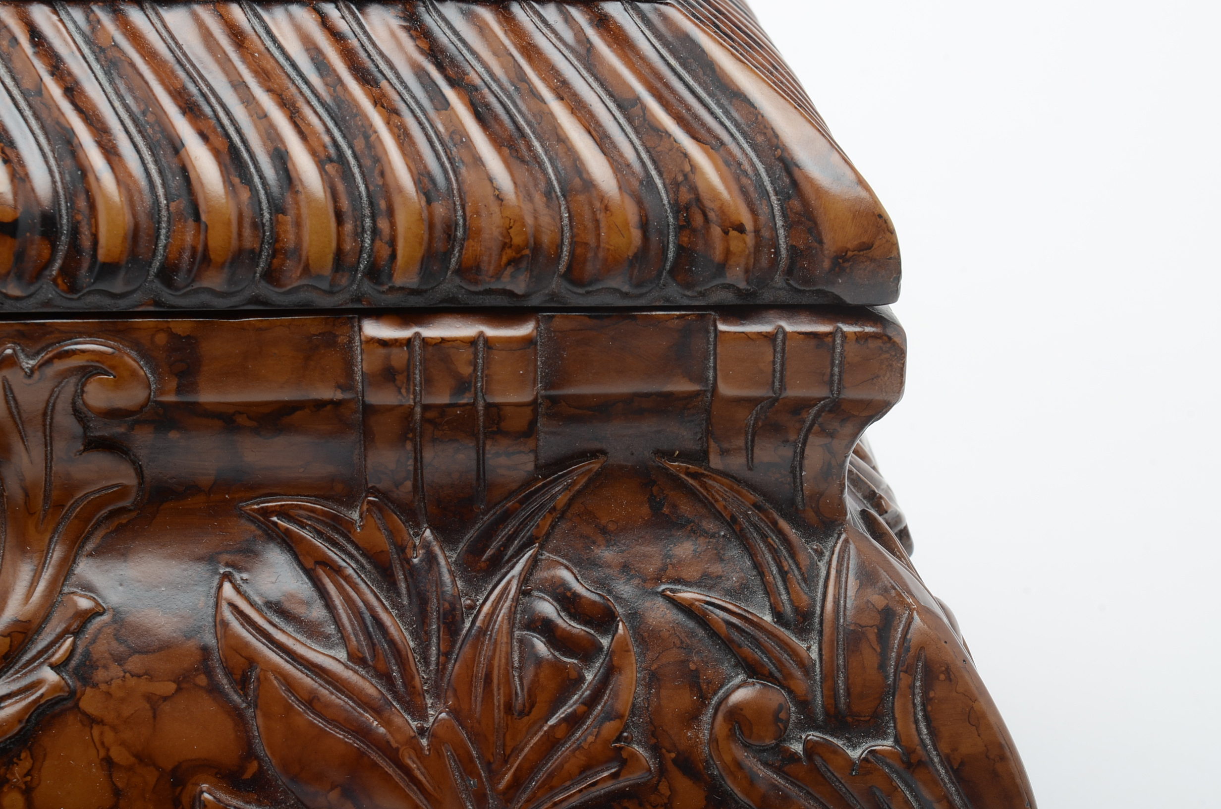 Pairing of Carved Resin Boxes