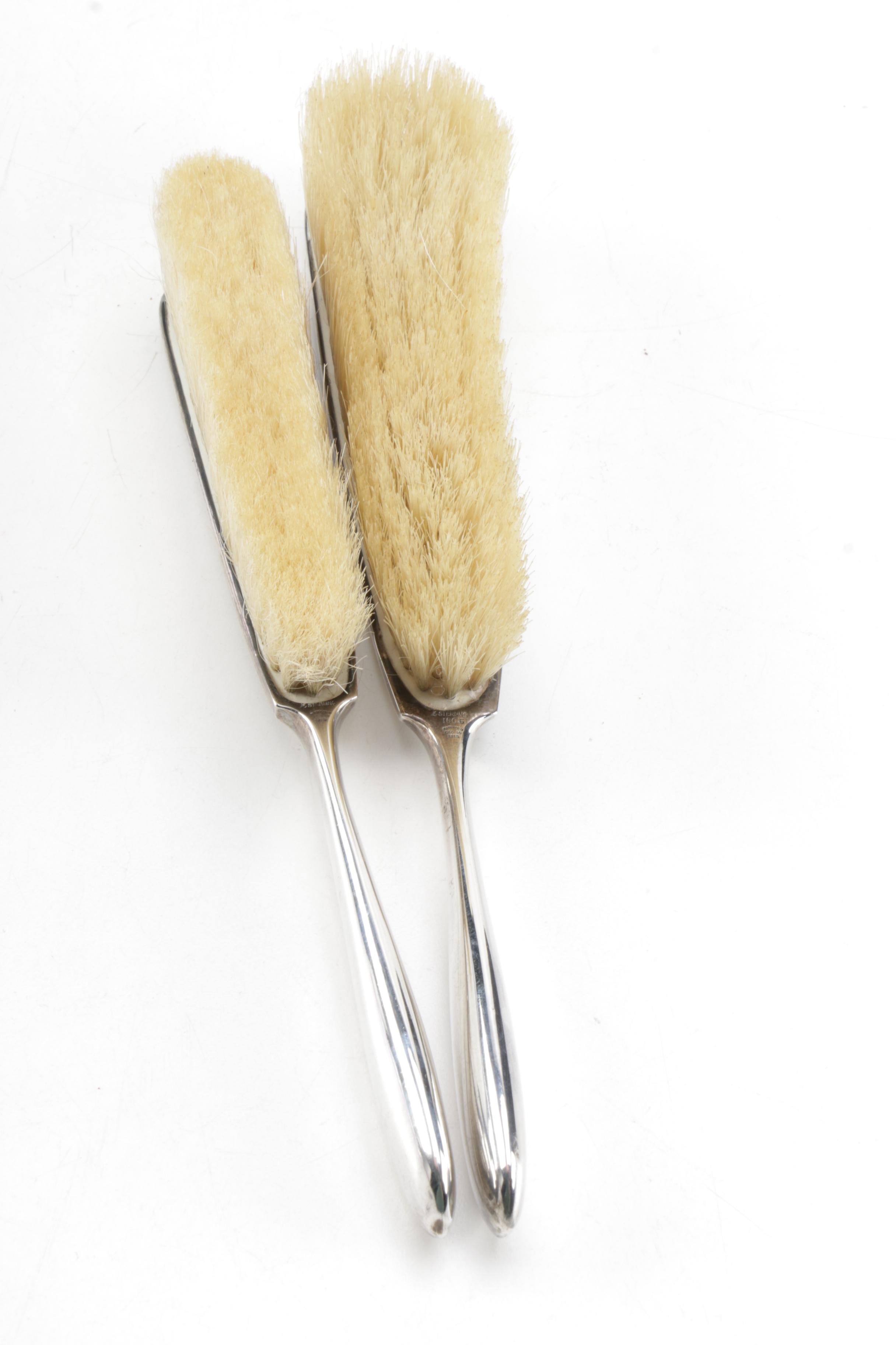 Pair of La Pierre Mfg. Co. Sterling Silver Brushes
