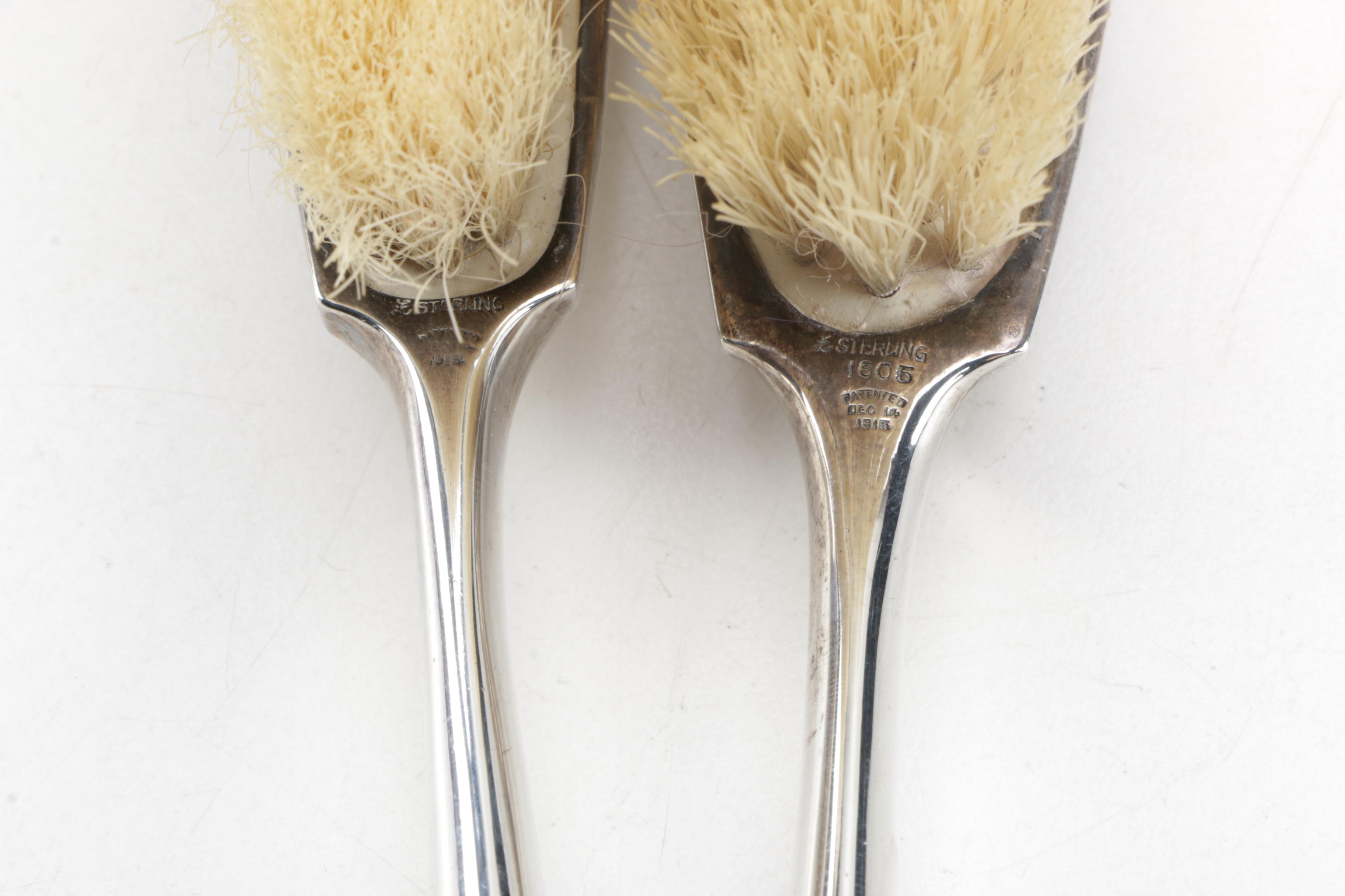 Pair of La Pierre Mfg. Co. Sterling Silver Brushes
