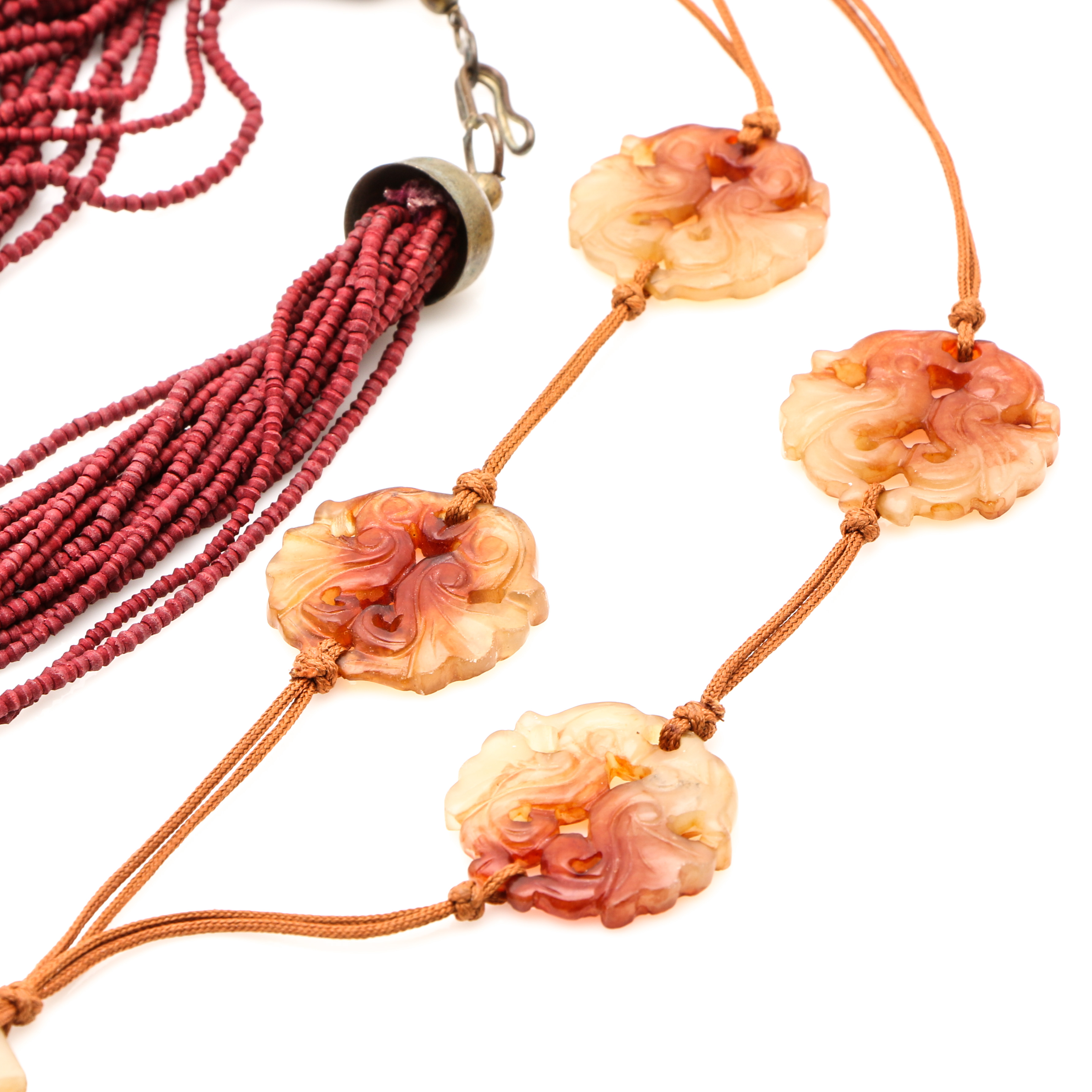 Asian Inspired Jewelry Featuring Bowenite and Dyed Jadeite