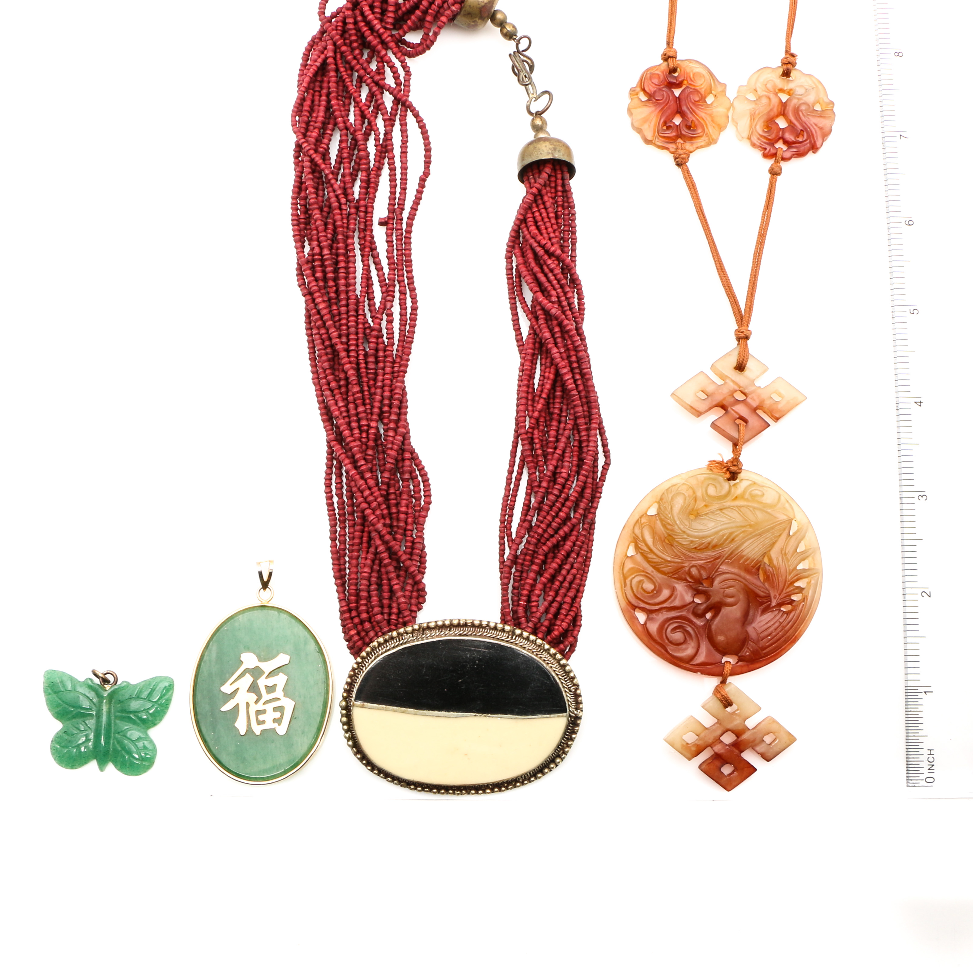 Asian Inspired Jewelry Featuring Bowenite and Dyed Jadeite