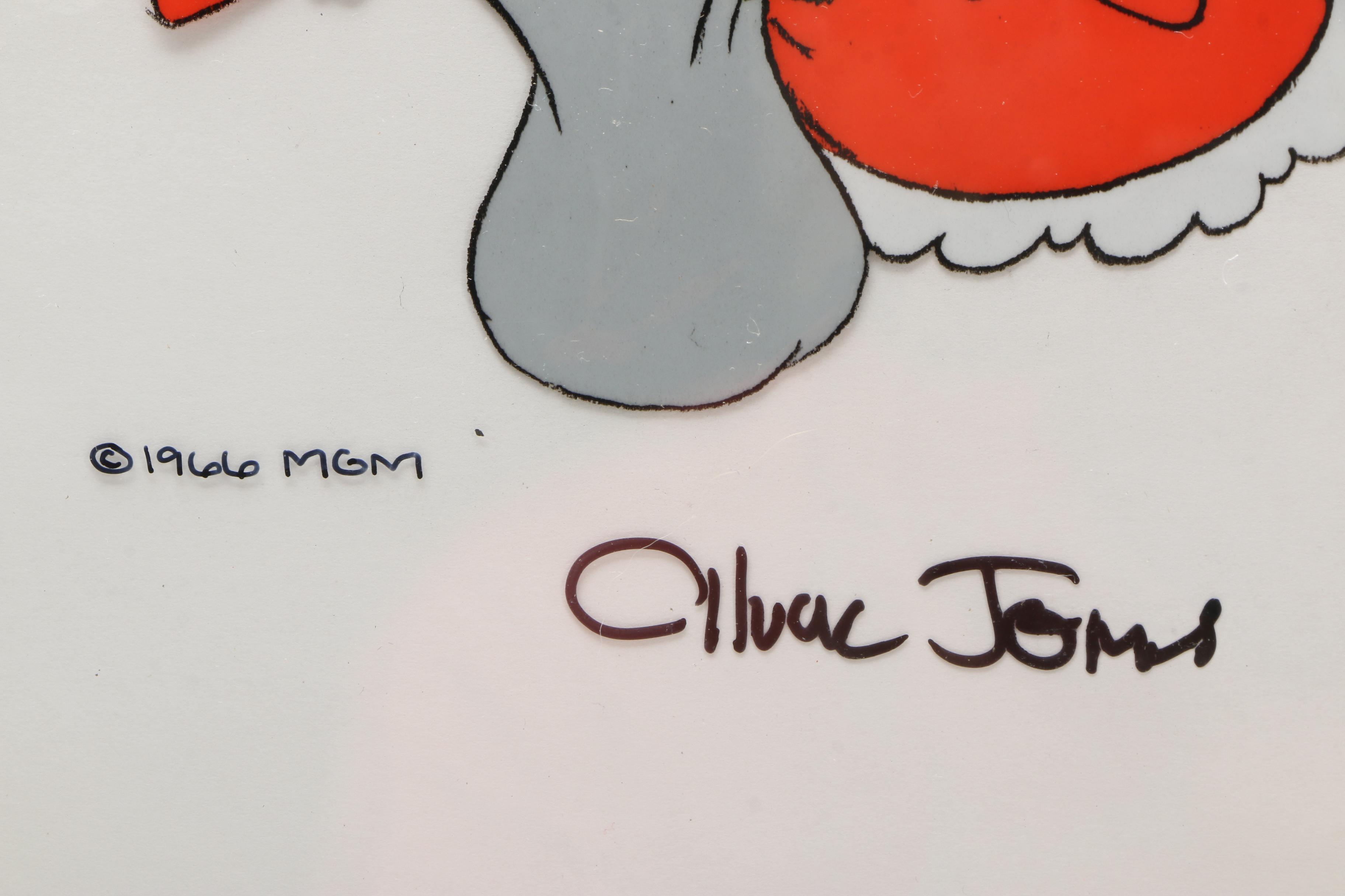 Graphite Drawing and Animation Cel From "How the Grinch Stole Christmas"