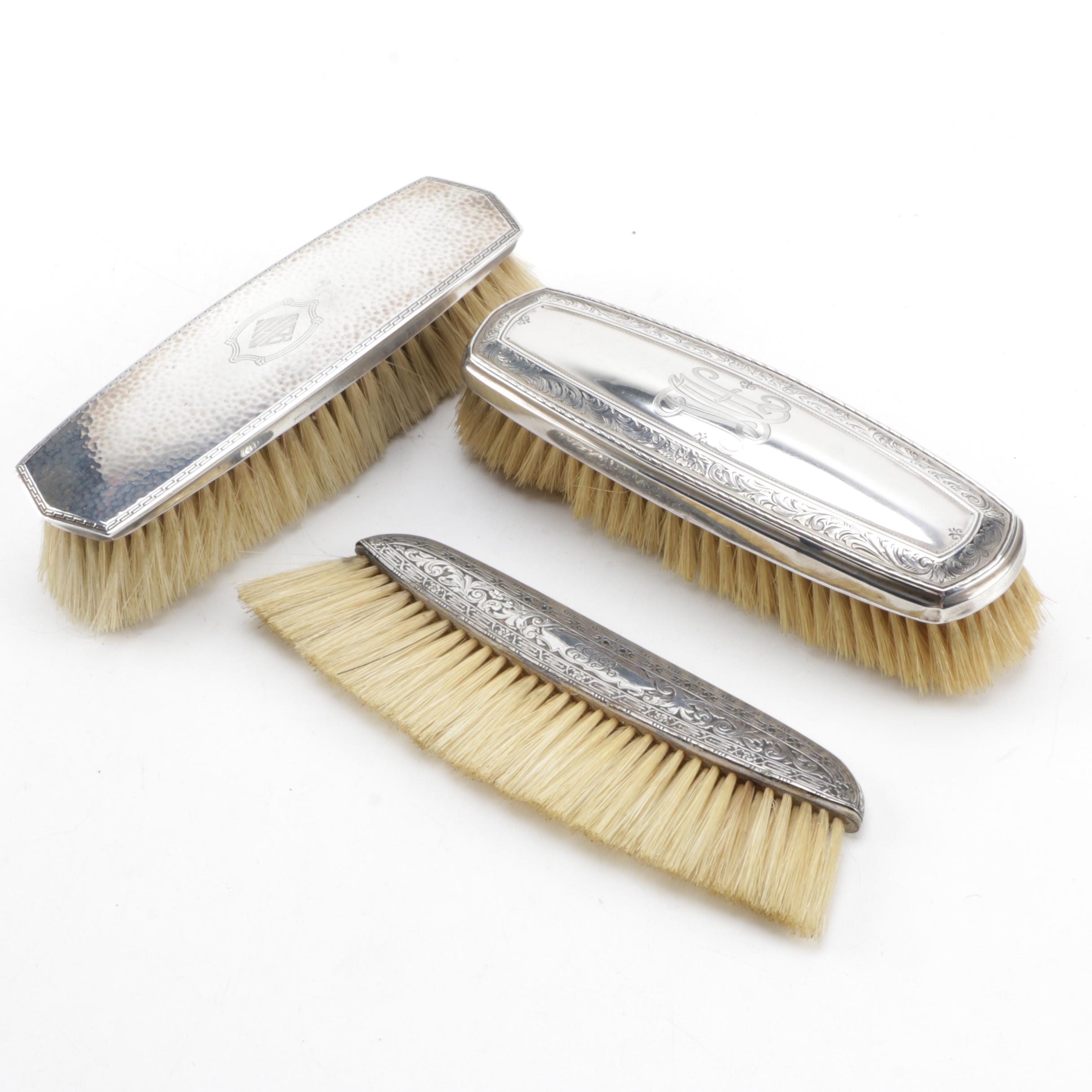 Wm. B. Kerr & Co. and Webster Company Sterling Handle Clothes Brushes
