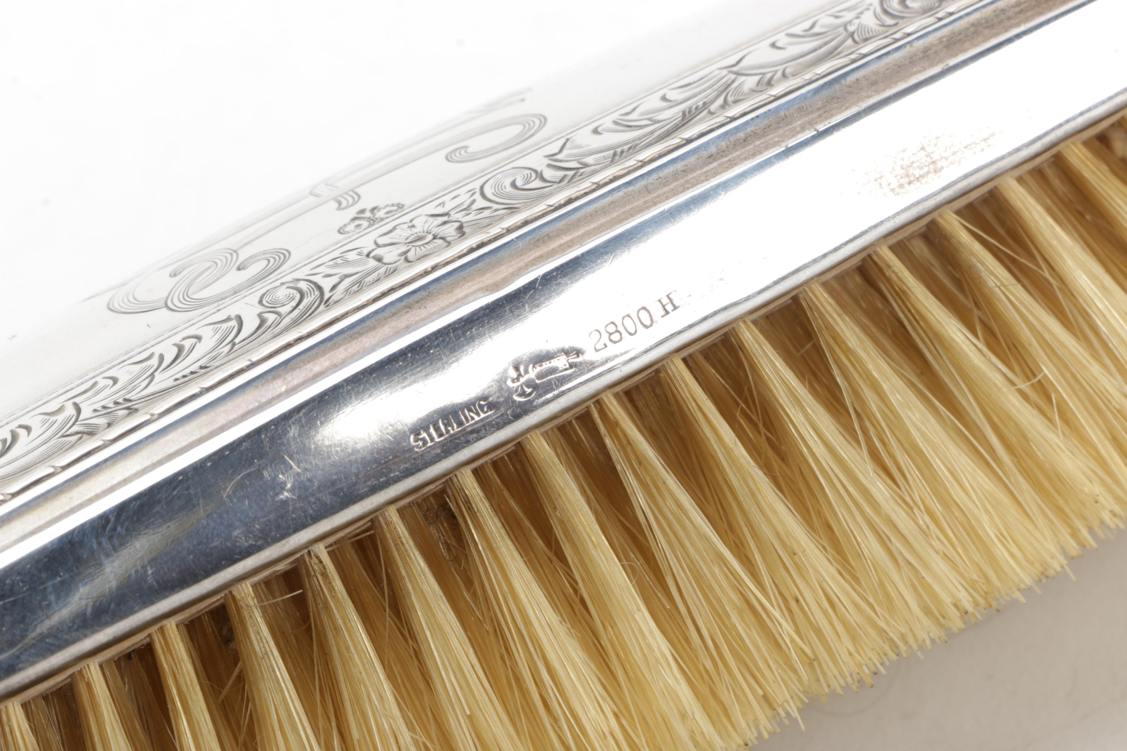 Wm. B. Kerr & Co. and Webster Company Sterling Handle Clothes Brushes