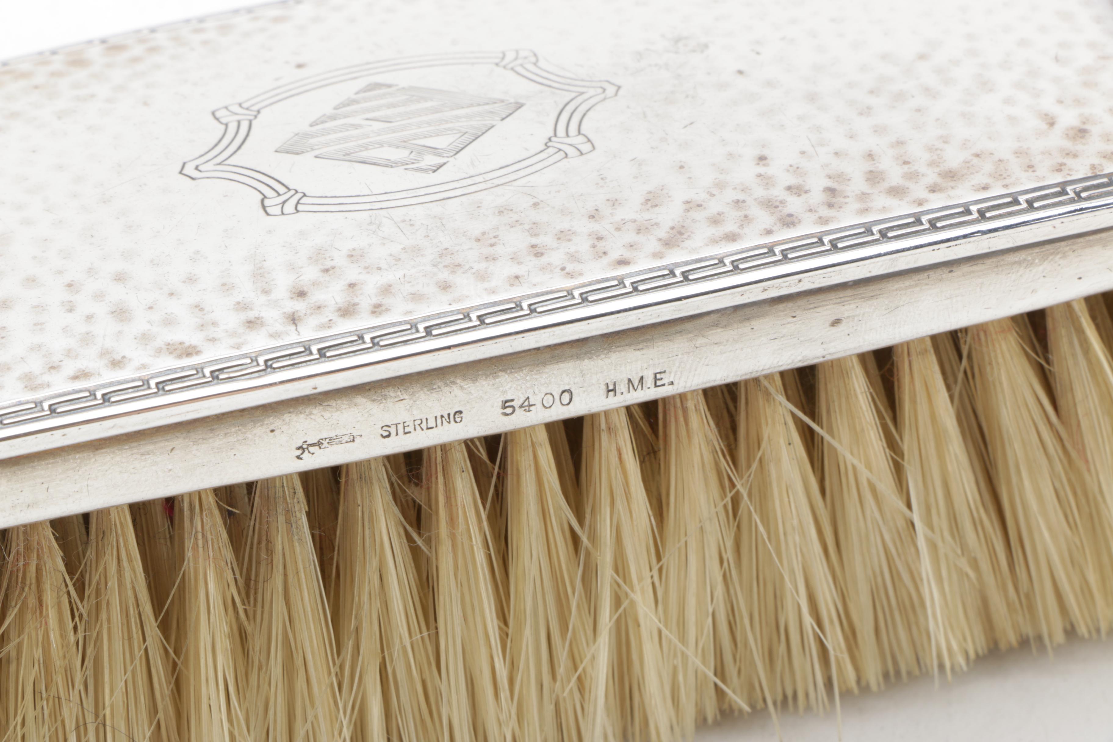 Wm. B. Kerr & Co. and Webster Company Sterling Handle Clothes Brushes