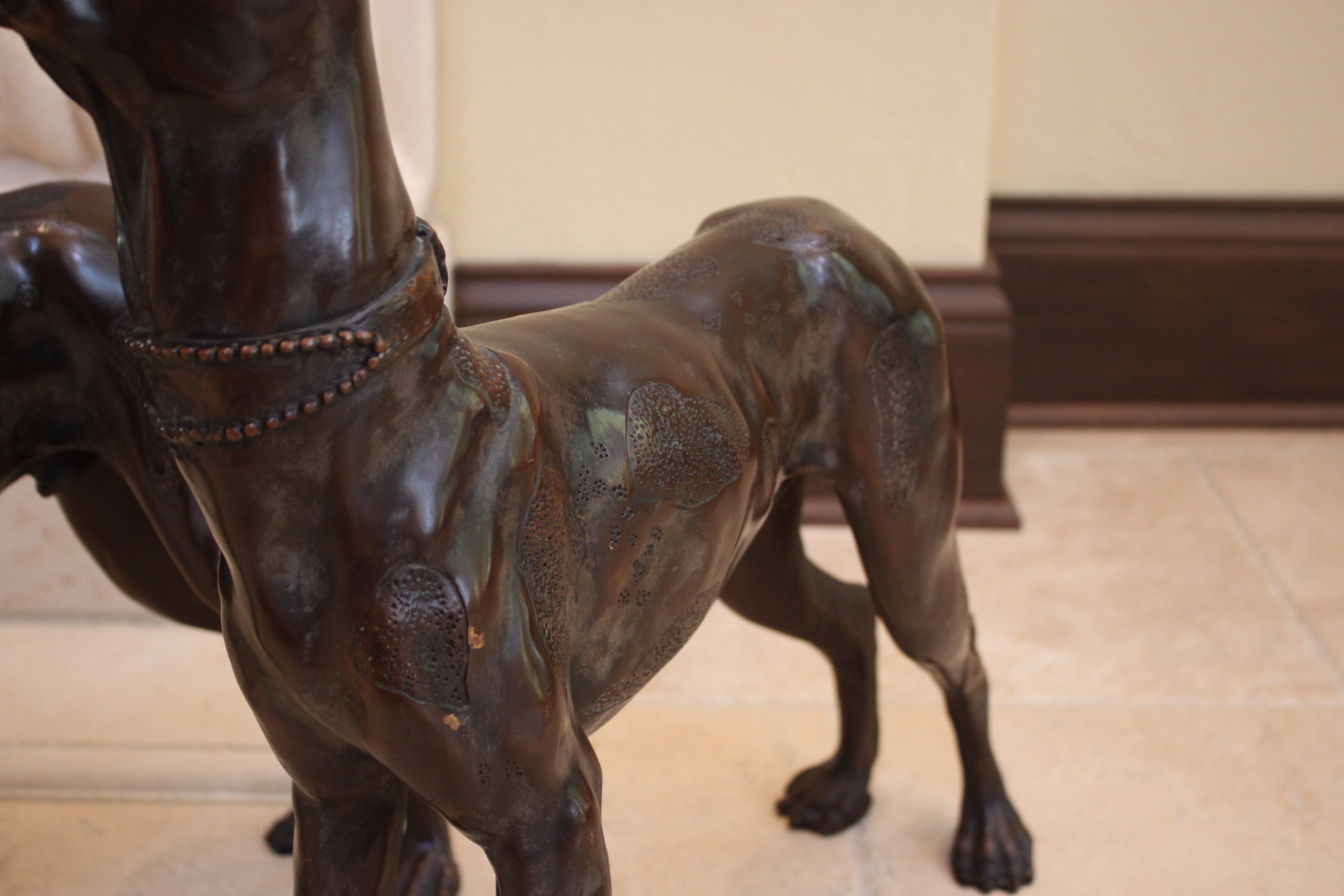 Cast Metal Great Dane Statues
