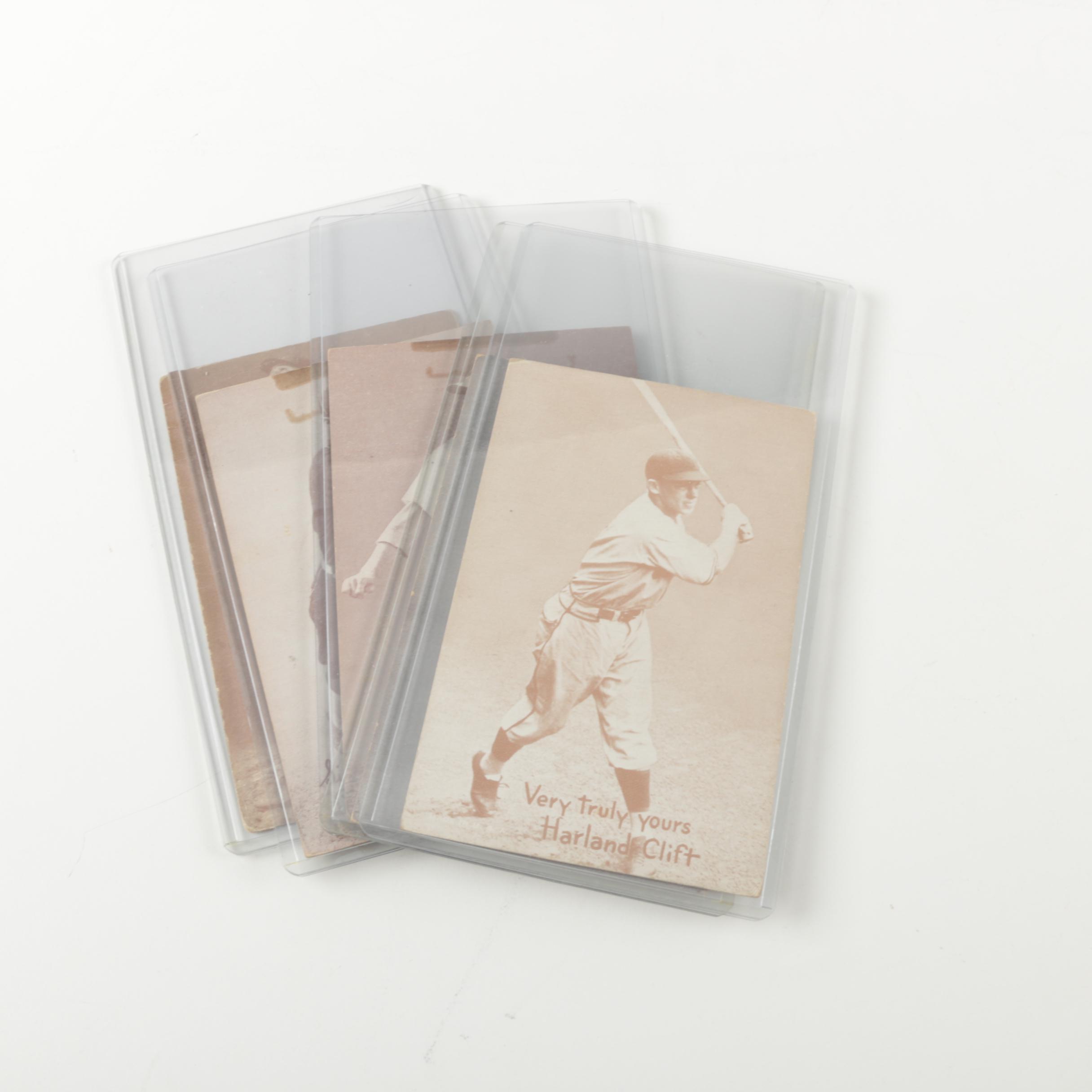 Collection of Exhibit Salutation Baseball Cards