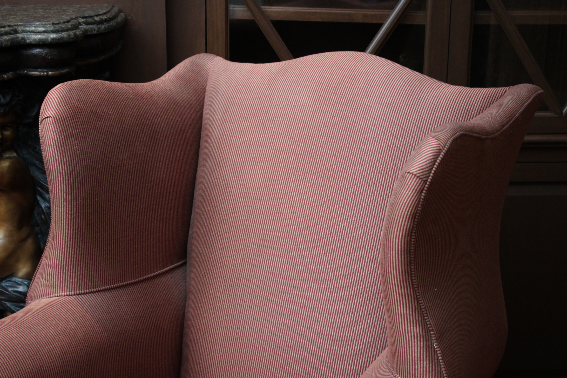 Henredon "Natchez" Chippendale Style Wingback Chair