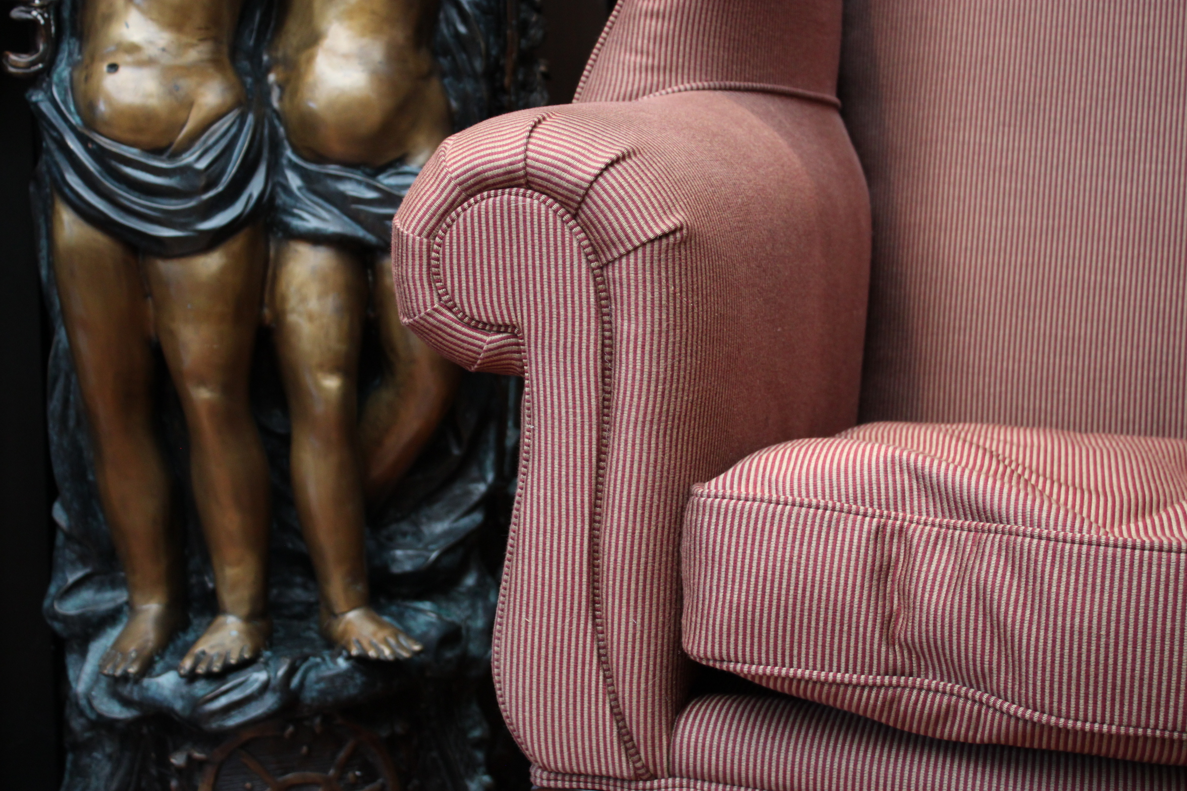 Henredon "Natchez" Chippendale Style Wingback Chair