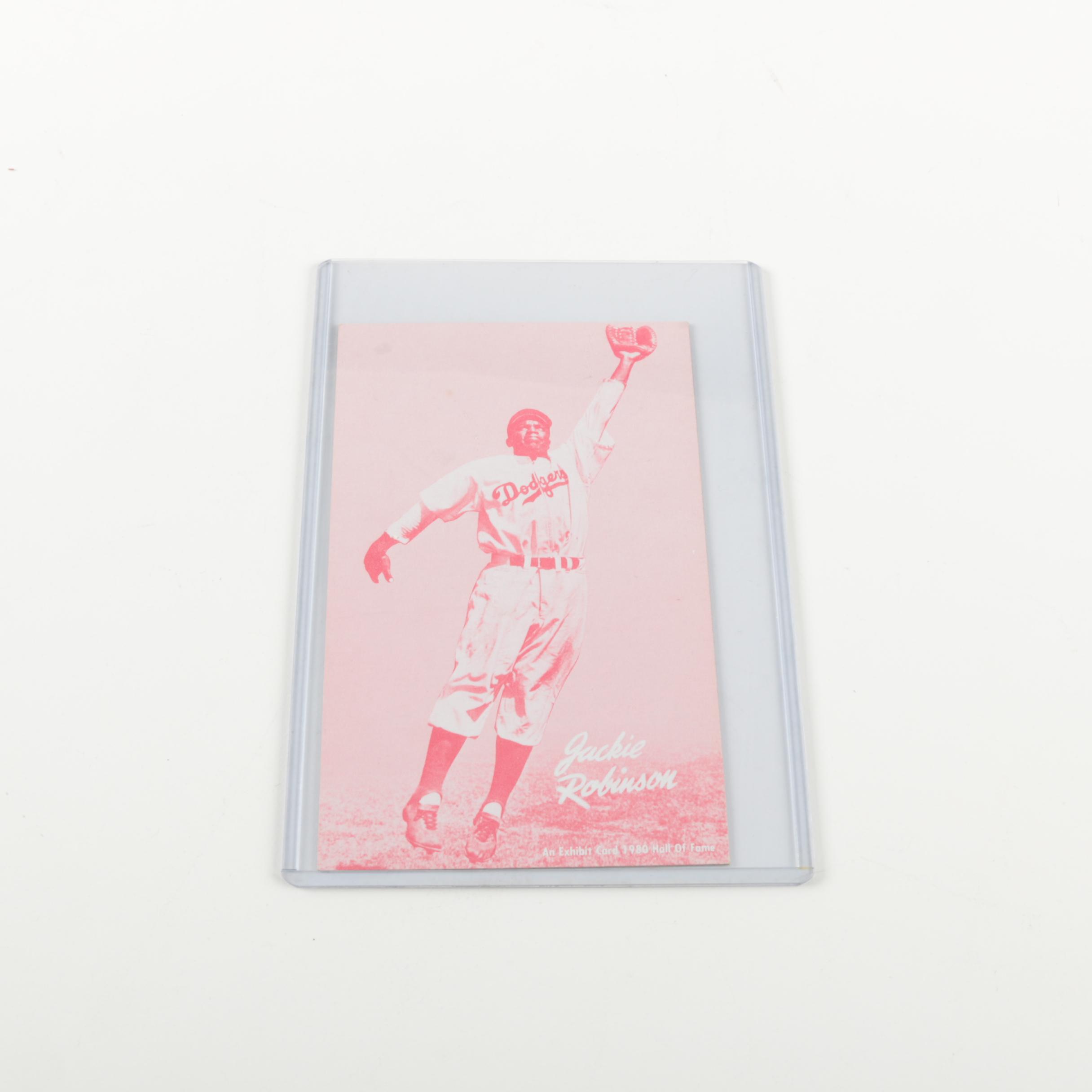 Jackie Robinson 1980 Hall of Fame Exhibit Card