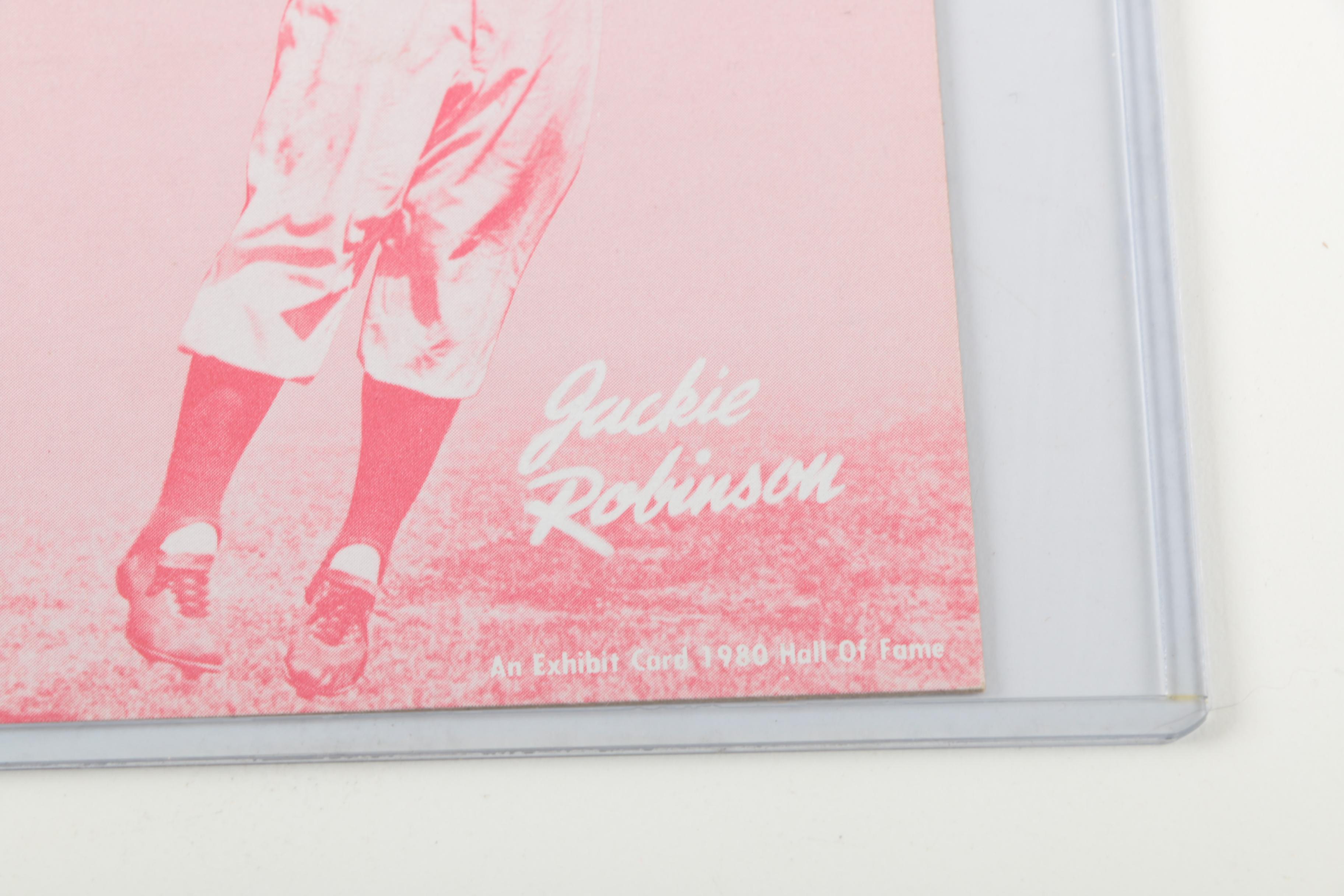 Jackie Robinson 1980 Hall of Fame Exhibit Card