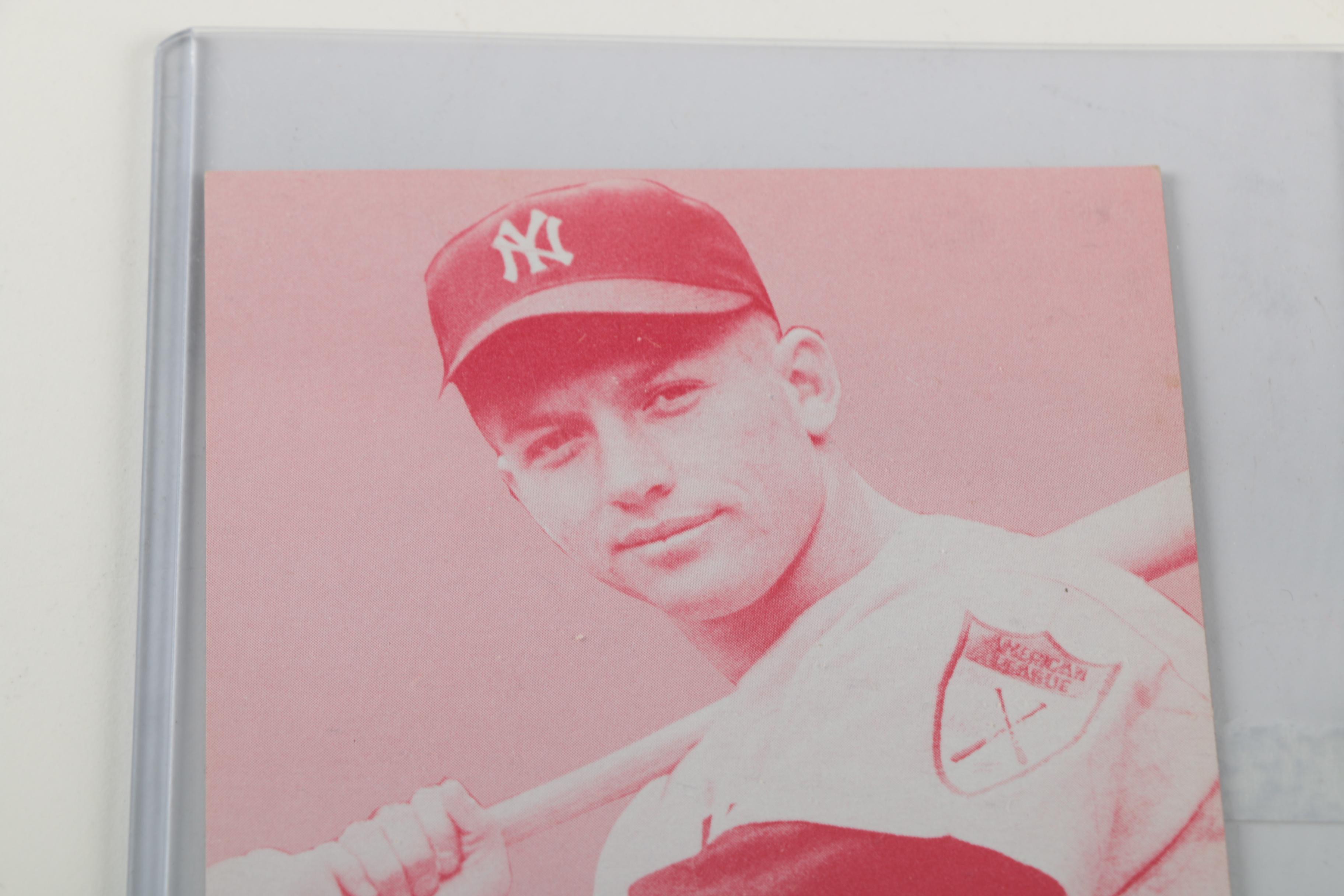 1980 Hall of Fame Mickey Mantle Exhibit Card