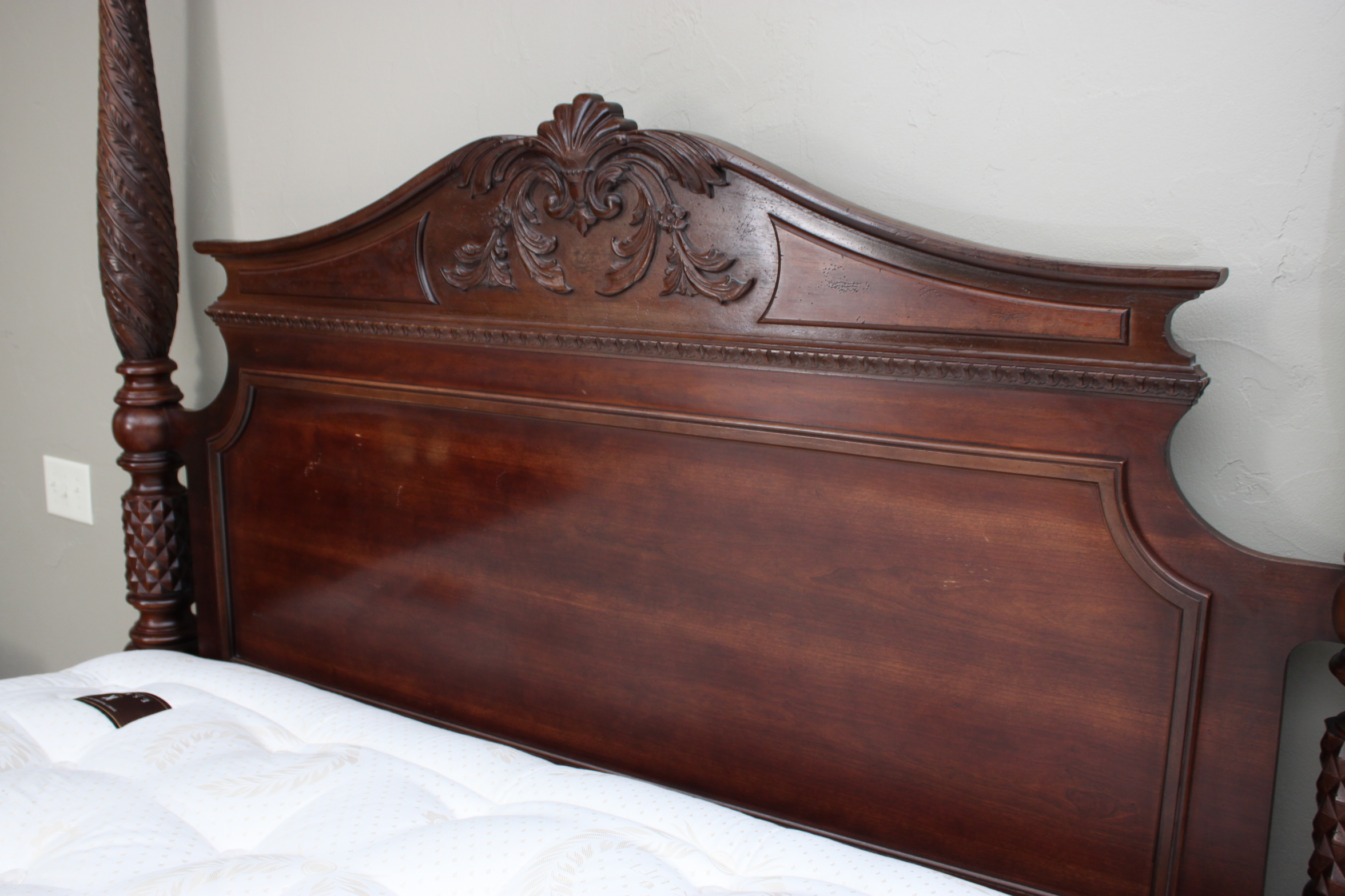 Bernhardt Chippendale Style Four Poster Bed