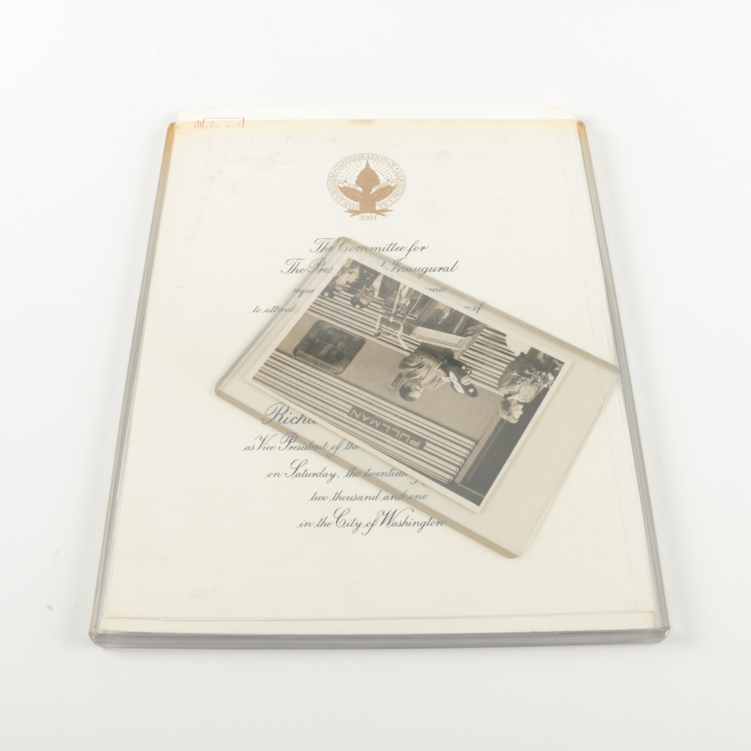 Photographs of U.S. Presidents and Presidential Inaugural Invitations