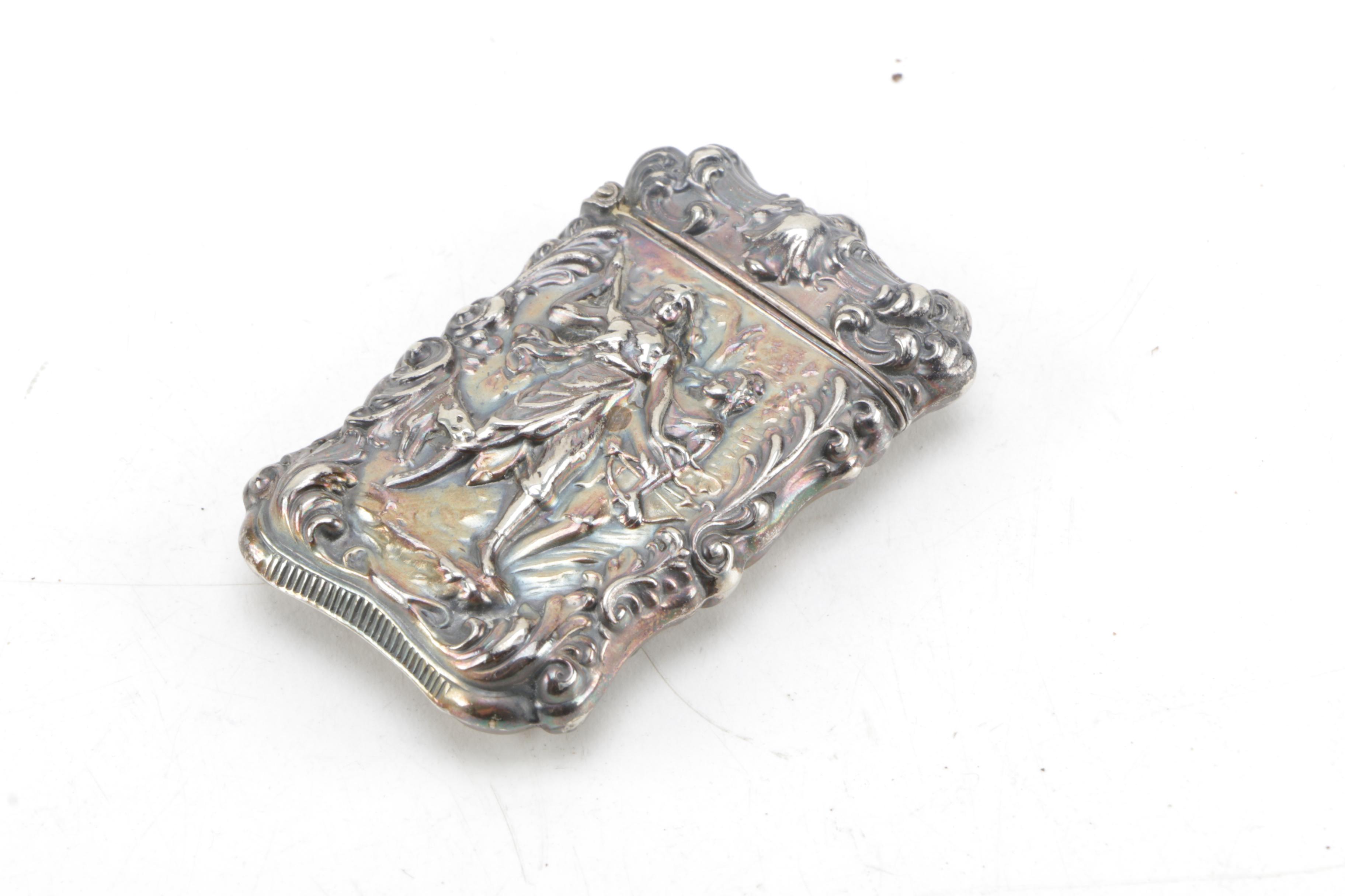 Bristol Silver Company Match Safe and Other Silver Plate Décor
