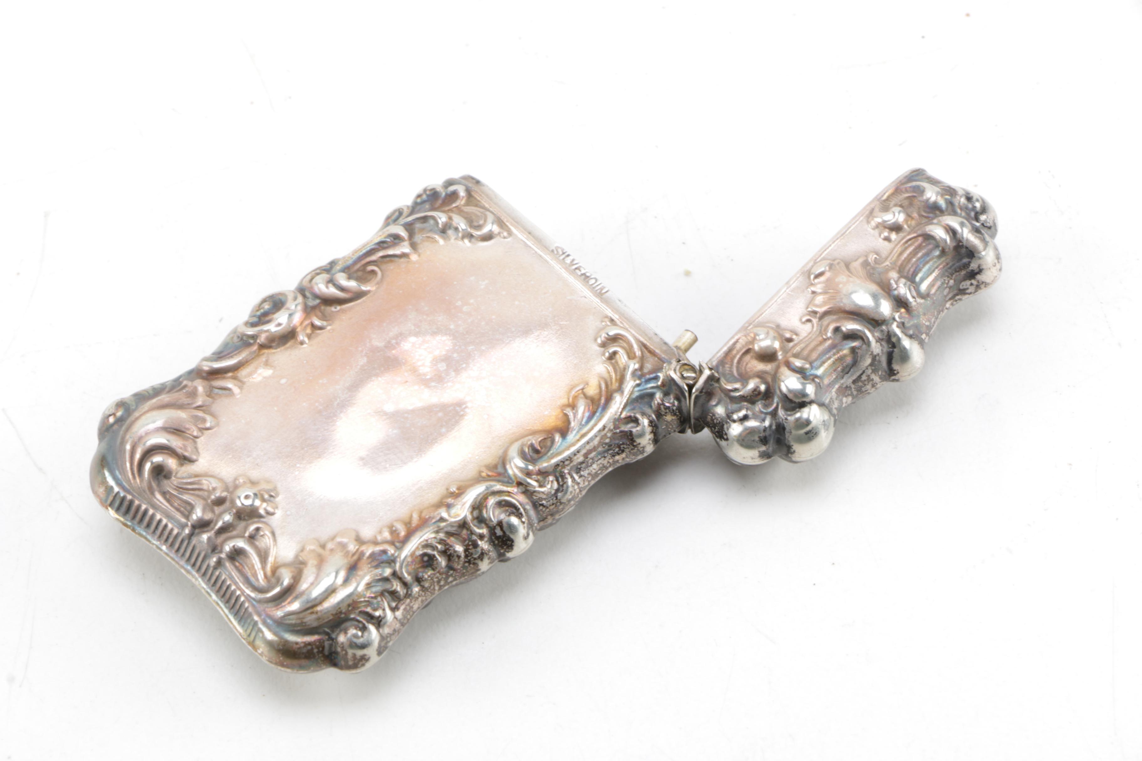 Bristol Silver Company Match Safe and Other Silver Plate Décor