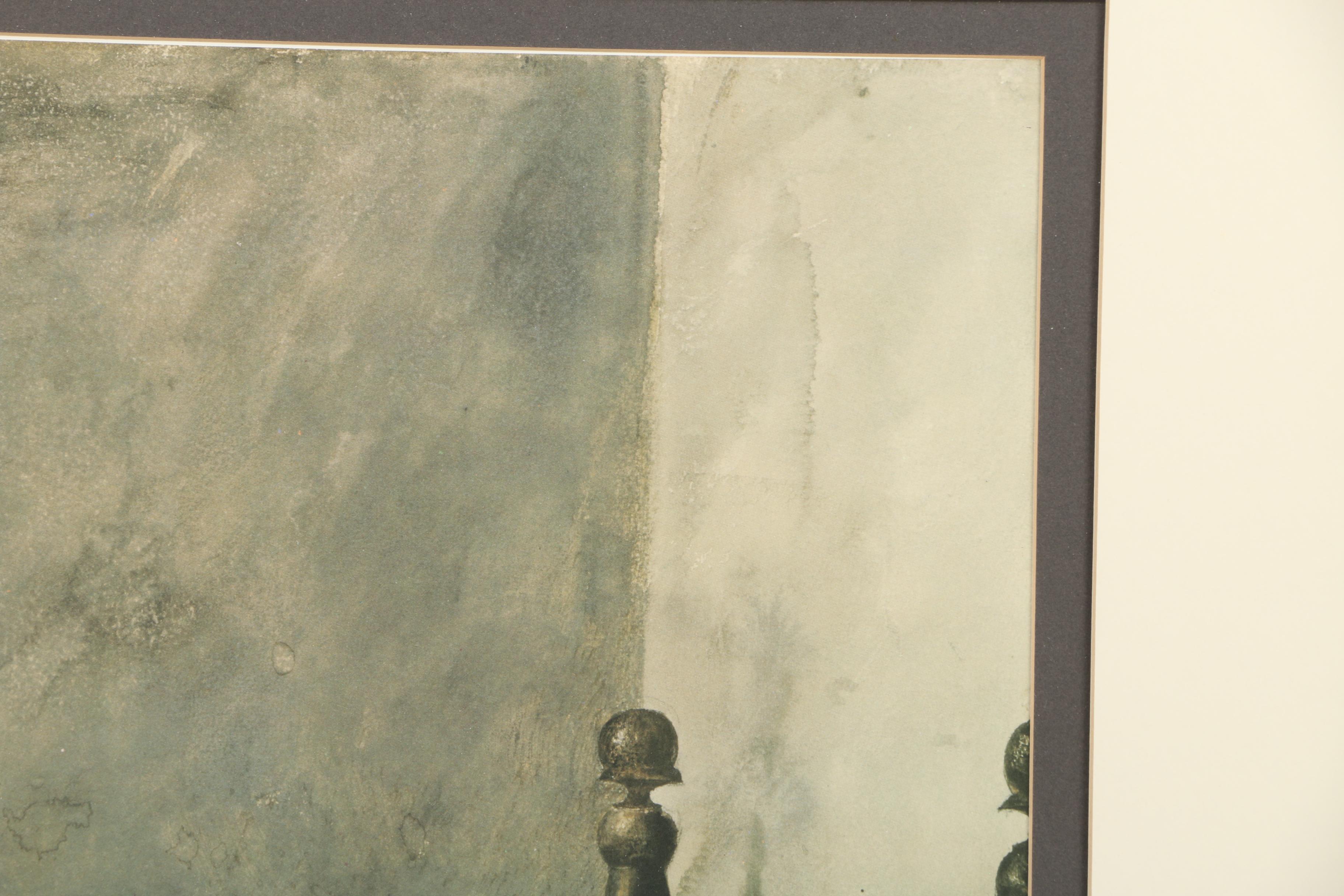 Reproduction Print After Andrew Wyeth's "Master Bedroom"