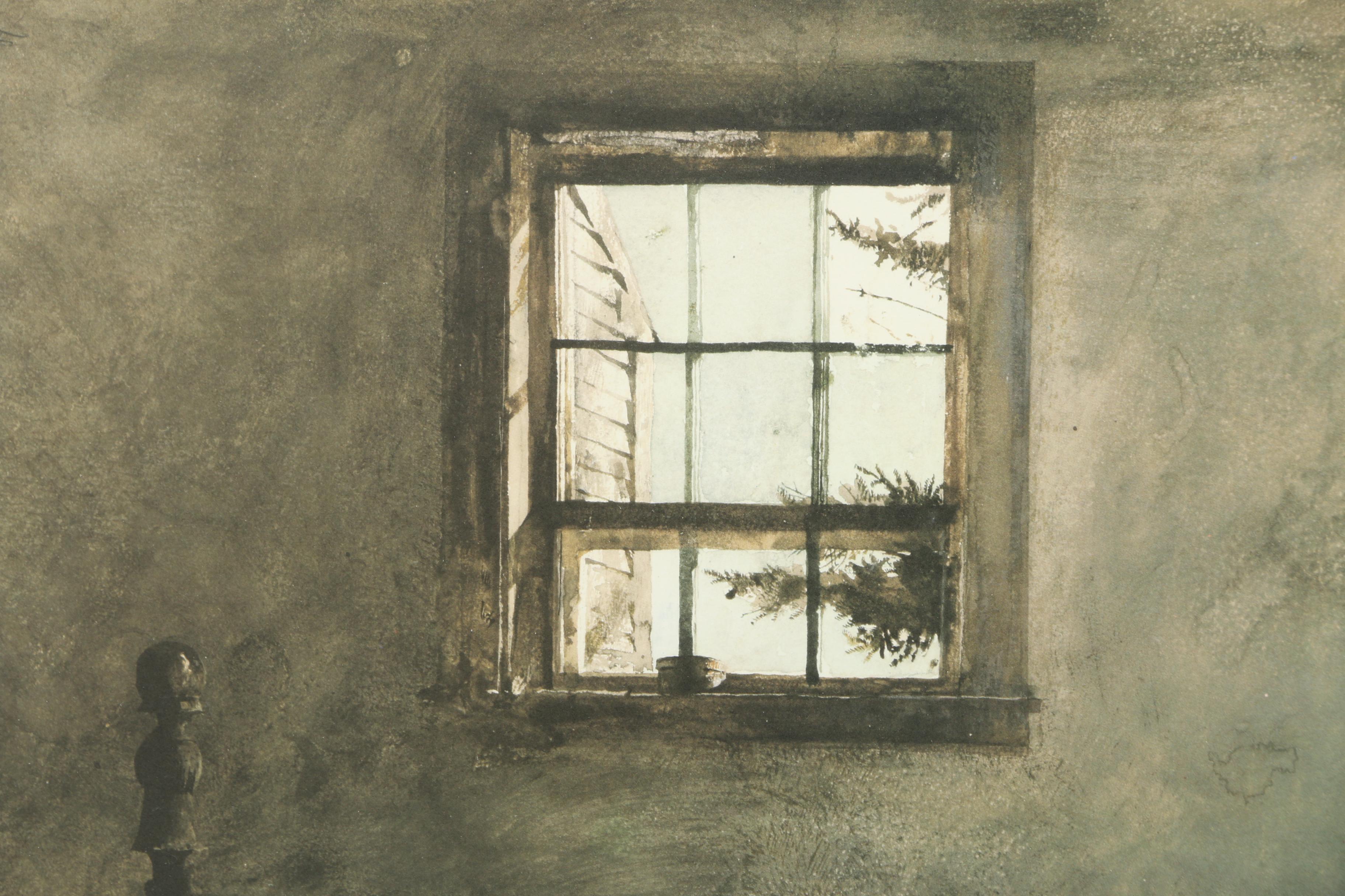 Reproduction Print After Andrew Wyeth's "Master Bedroom"