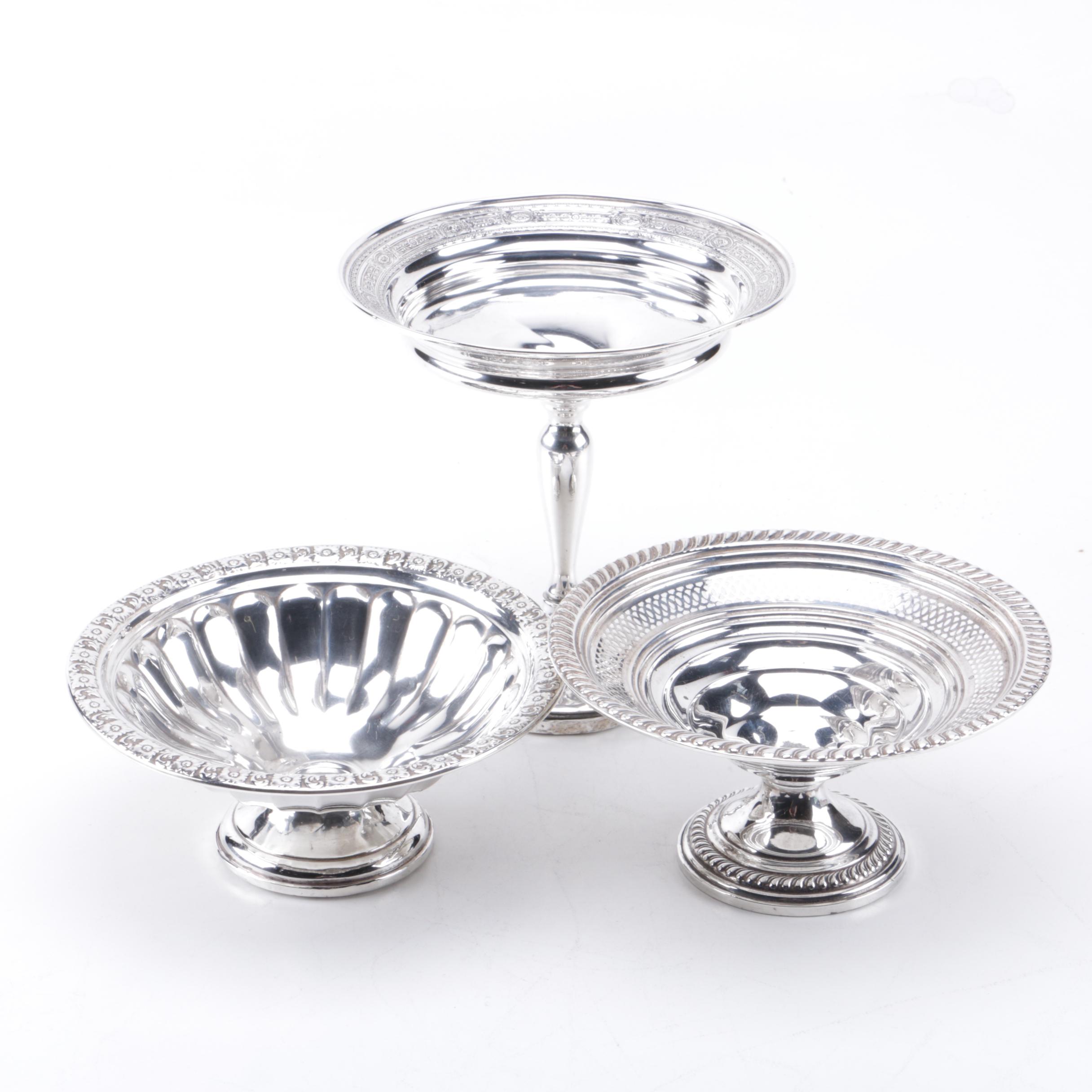 M. Fred Hirsch Co. and Other Weighted Sterling Silver Compotes