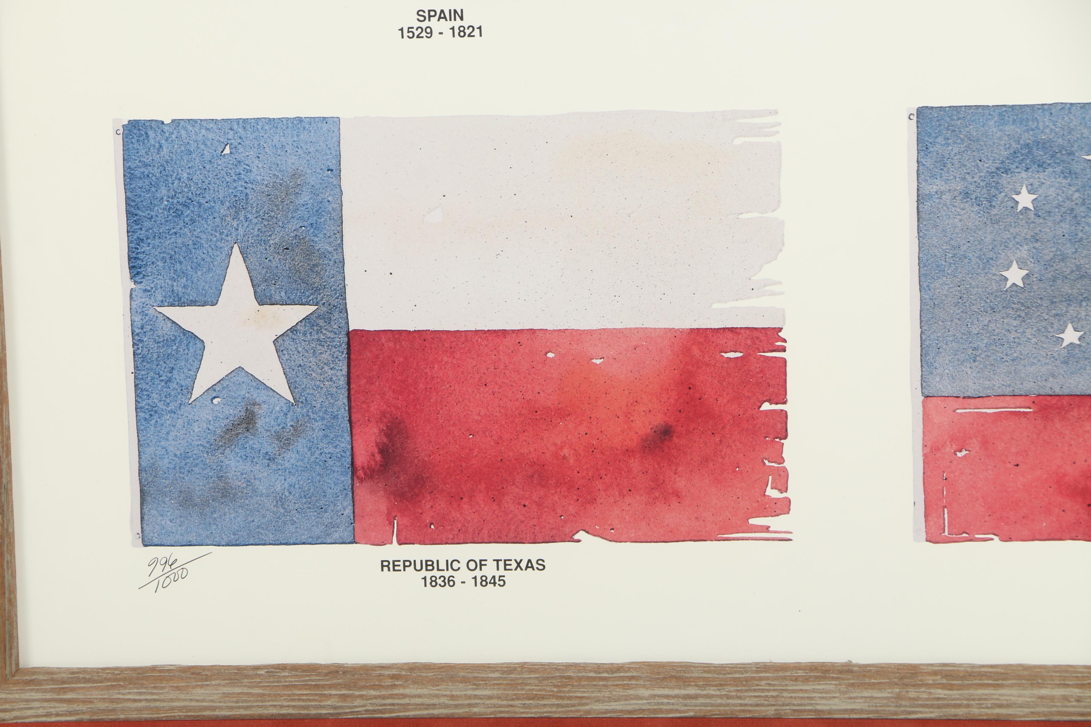Limited Edition Reproduction Print and Watercolor Paintings of National Flags