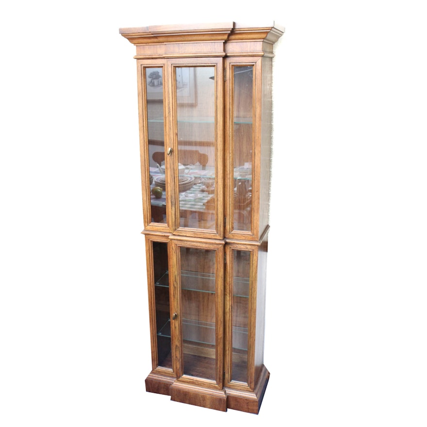 Wood Framed Glass Display Cabinet