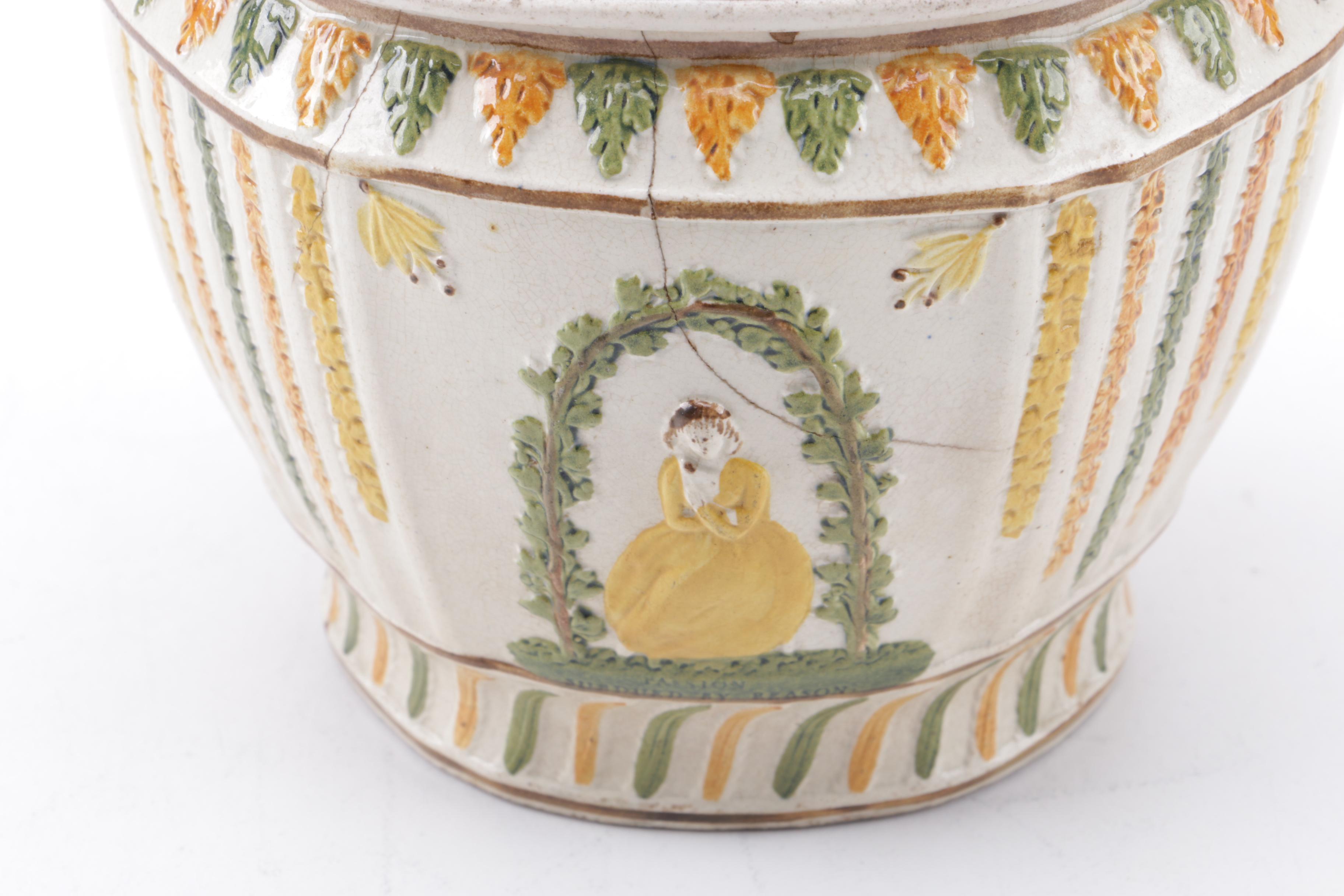 Antique Prattware Tureen