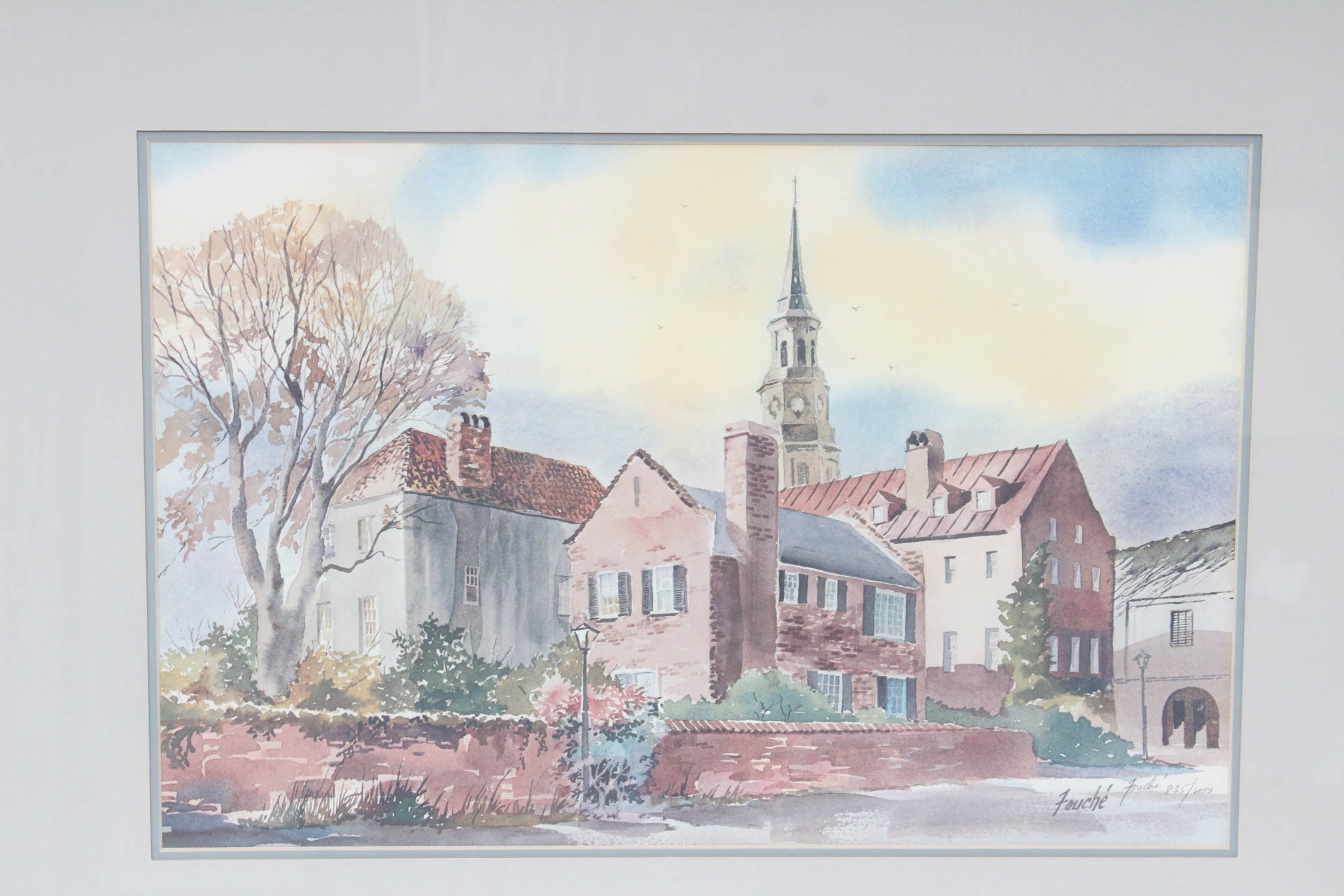 Virginia Fouche Bolton Offset Lithograph Landscape Print