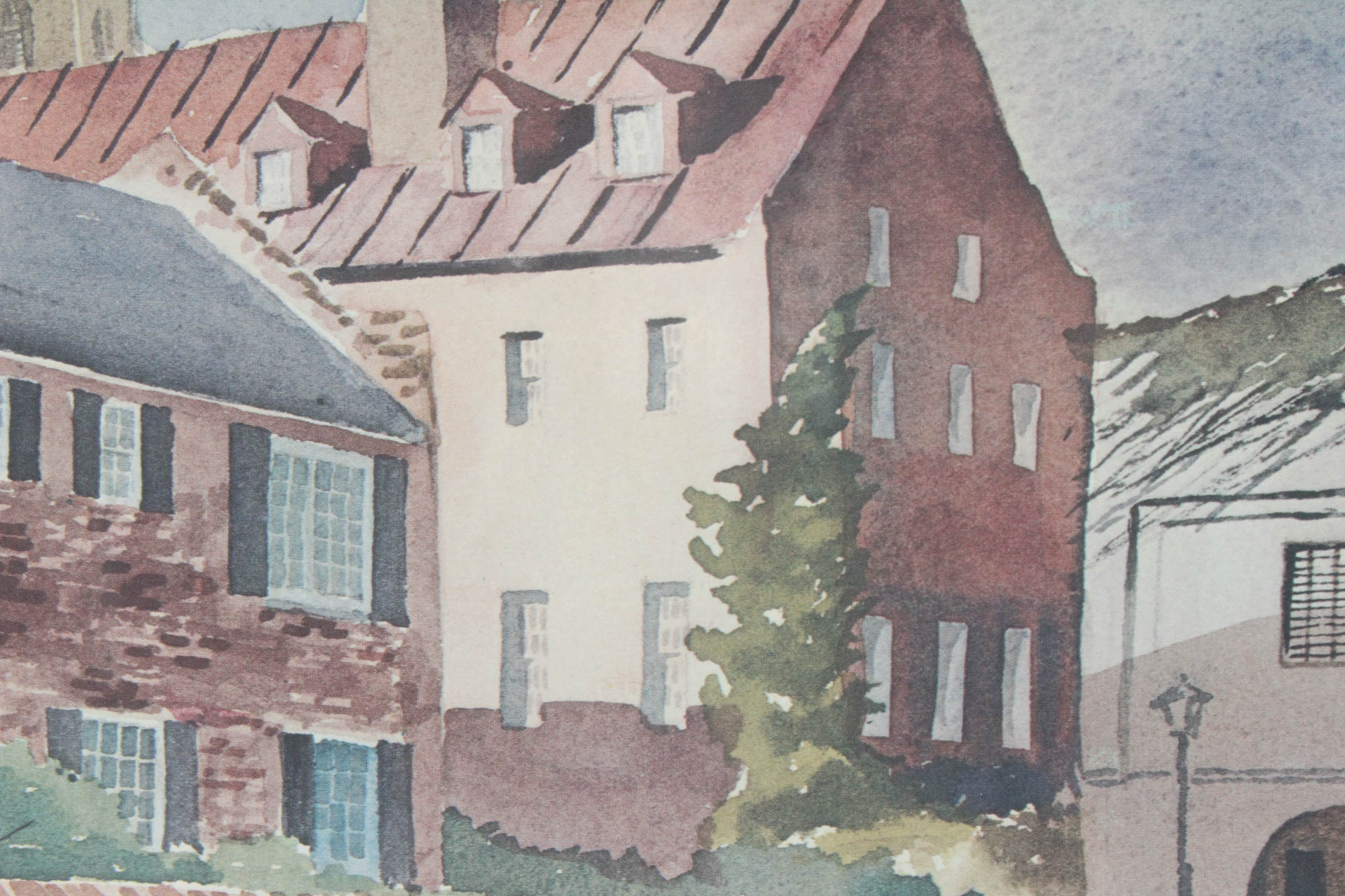 Virginia Fouche Bolton Offset Lithograph Landscape Print