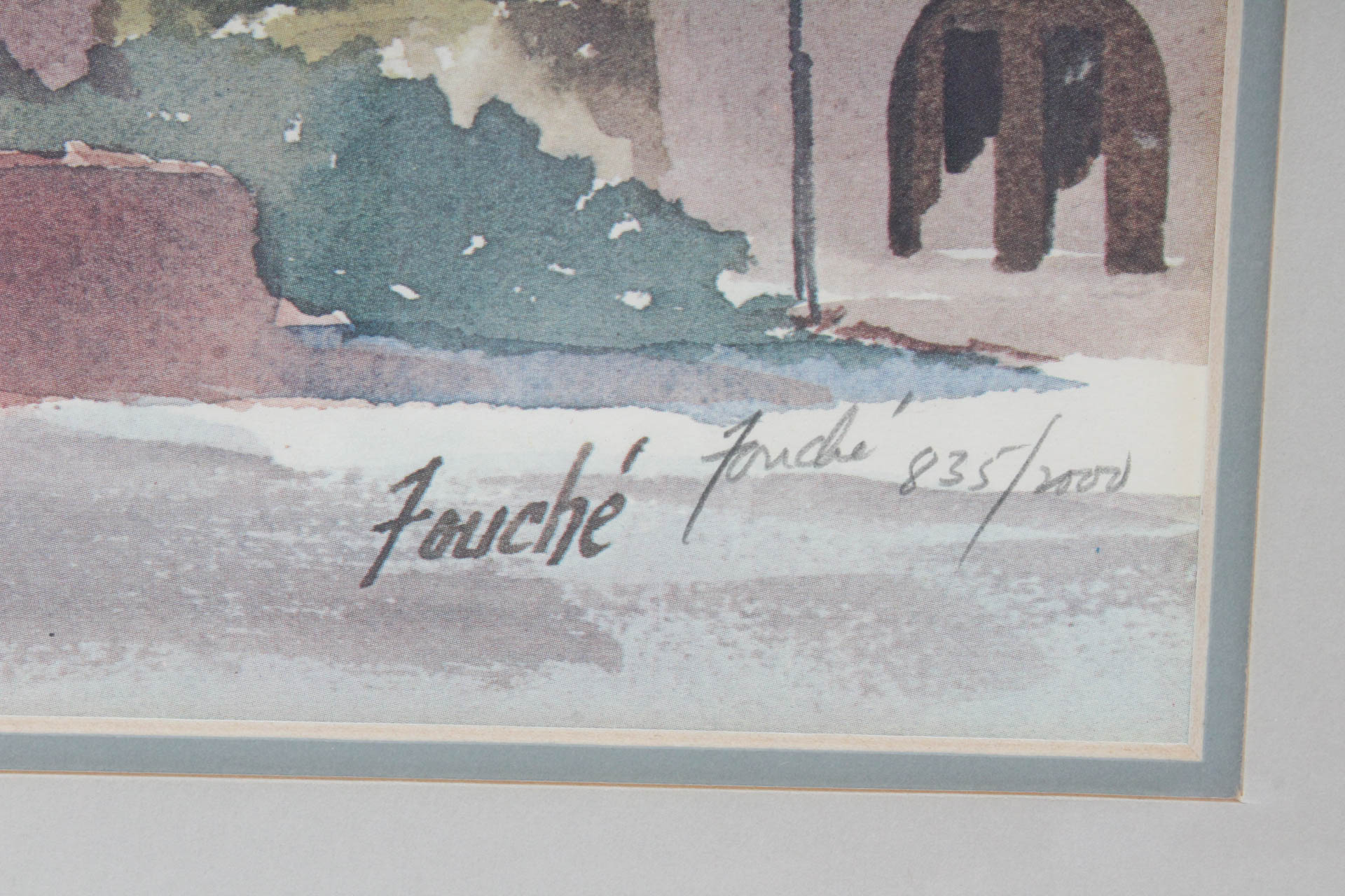 Virginia Fouche Bolton Offset Lithograph Landscape Print