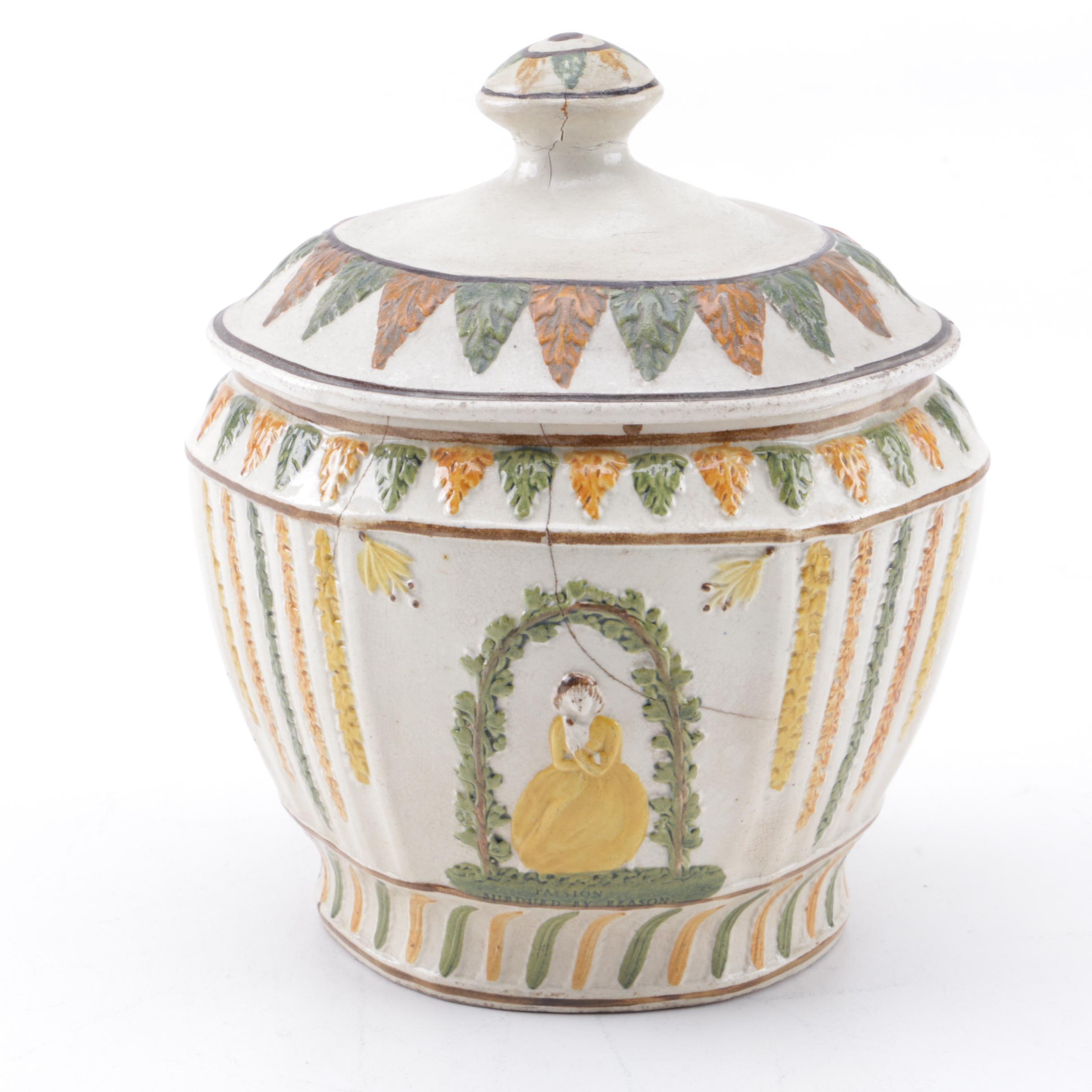 Antique Prattware Tureen