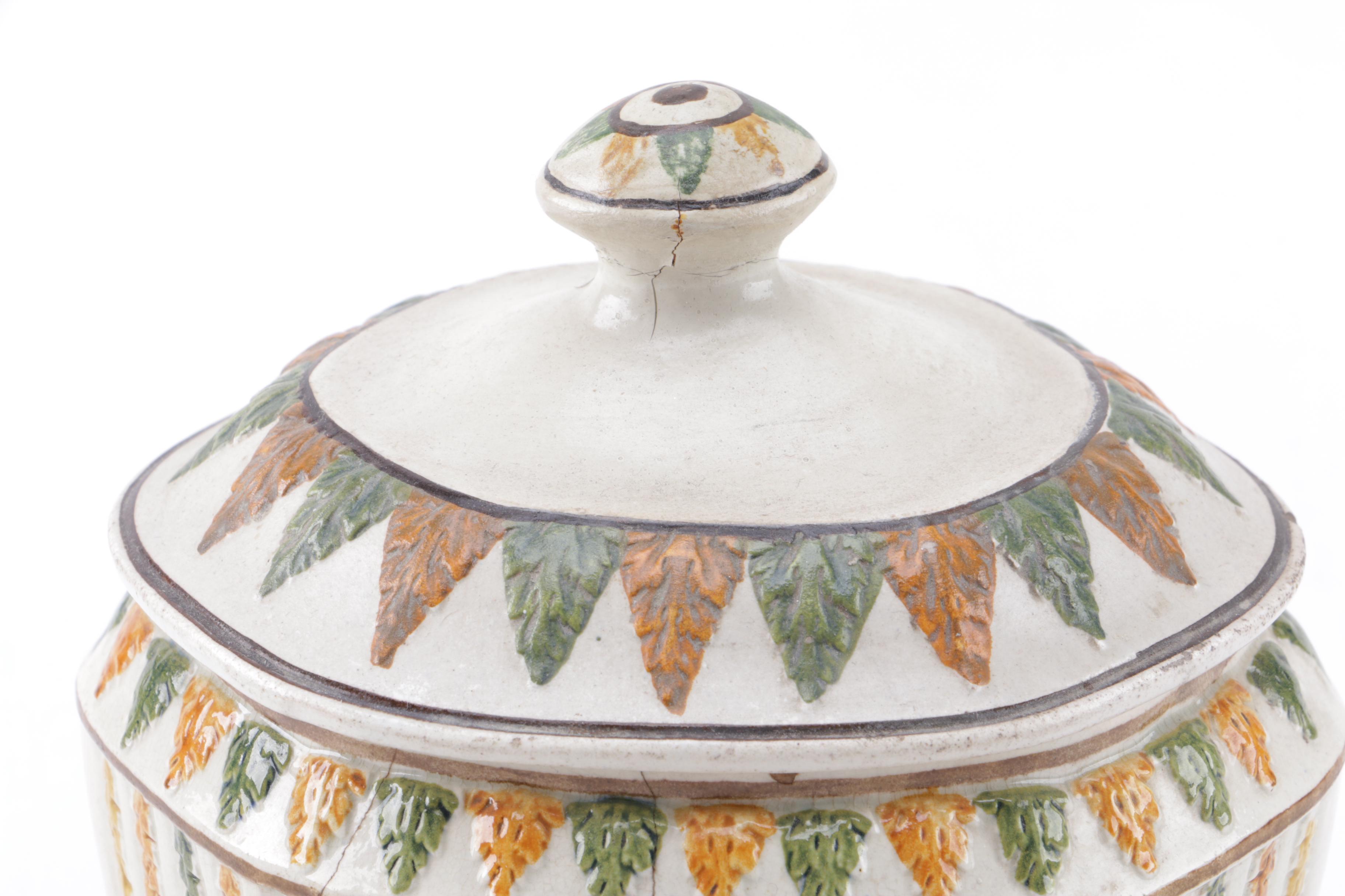 Antique Prattware Tureen