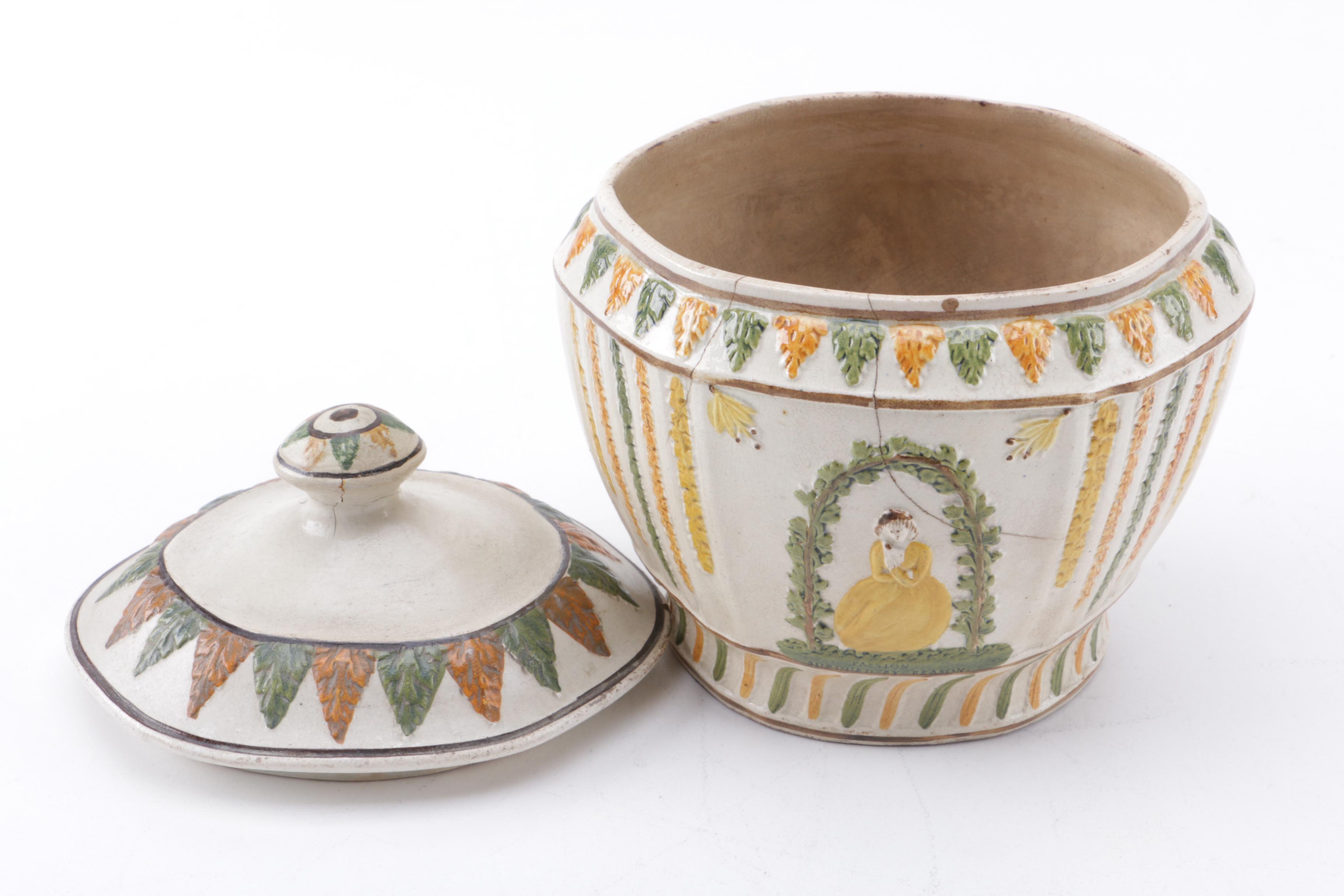 Antique Prattware Tureen