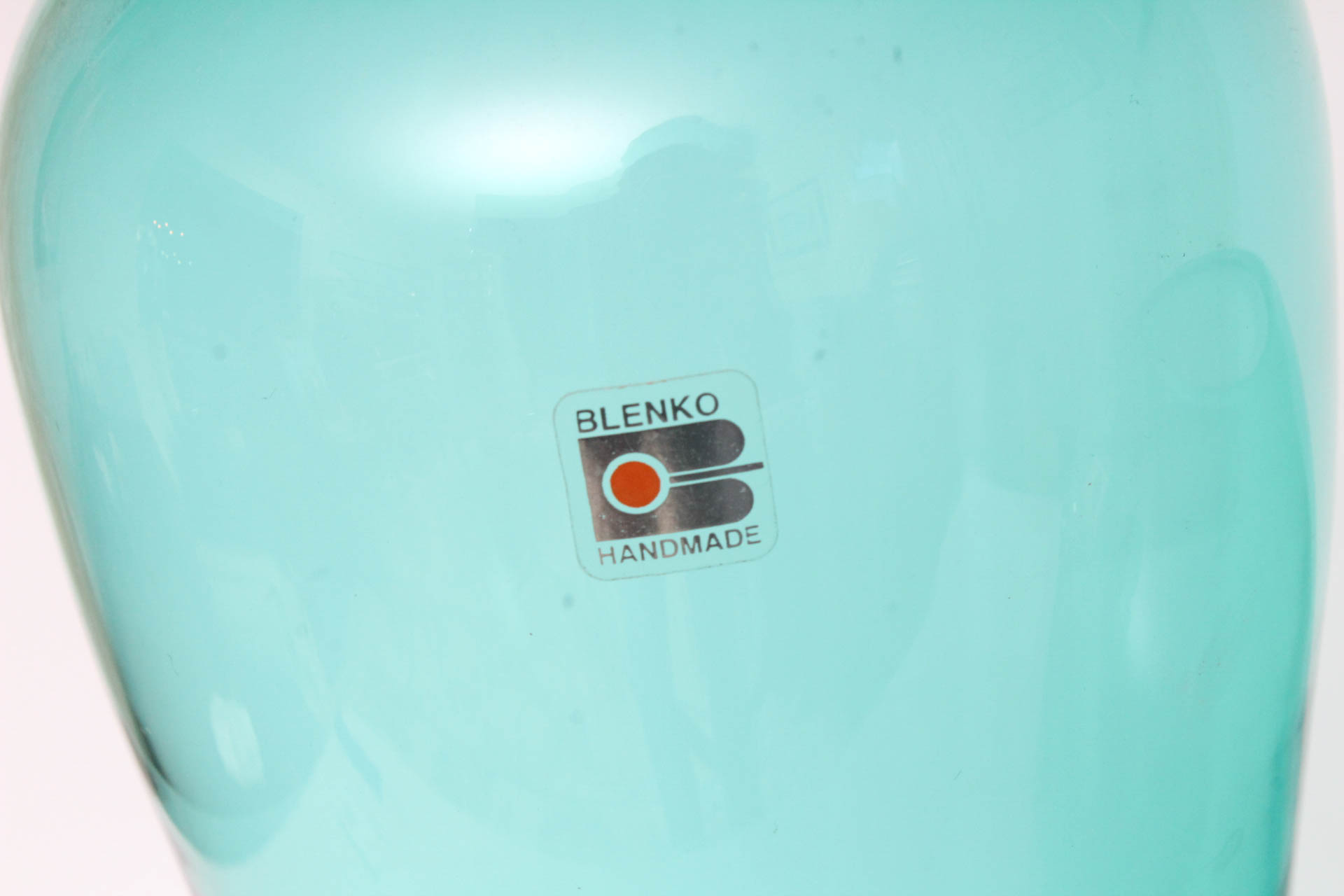 Blenko Hand-Blown Art Glass Vase Pair