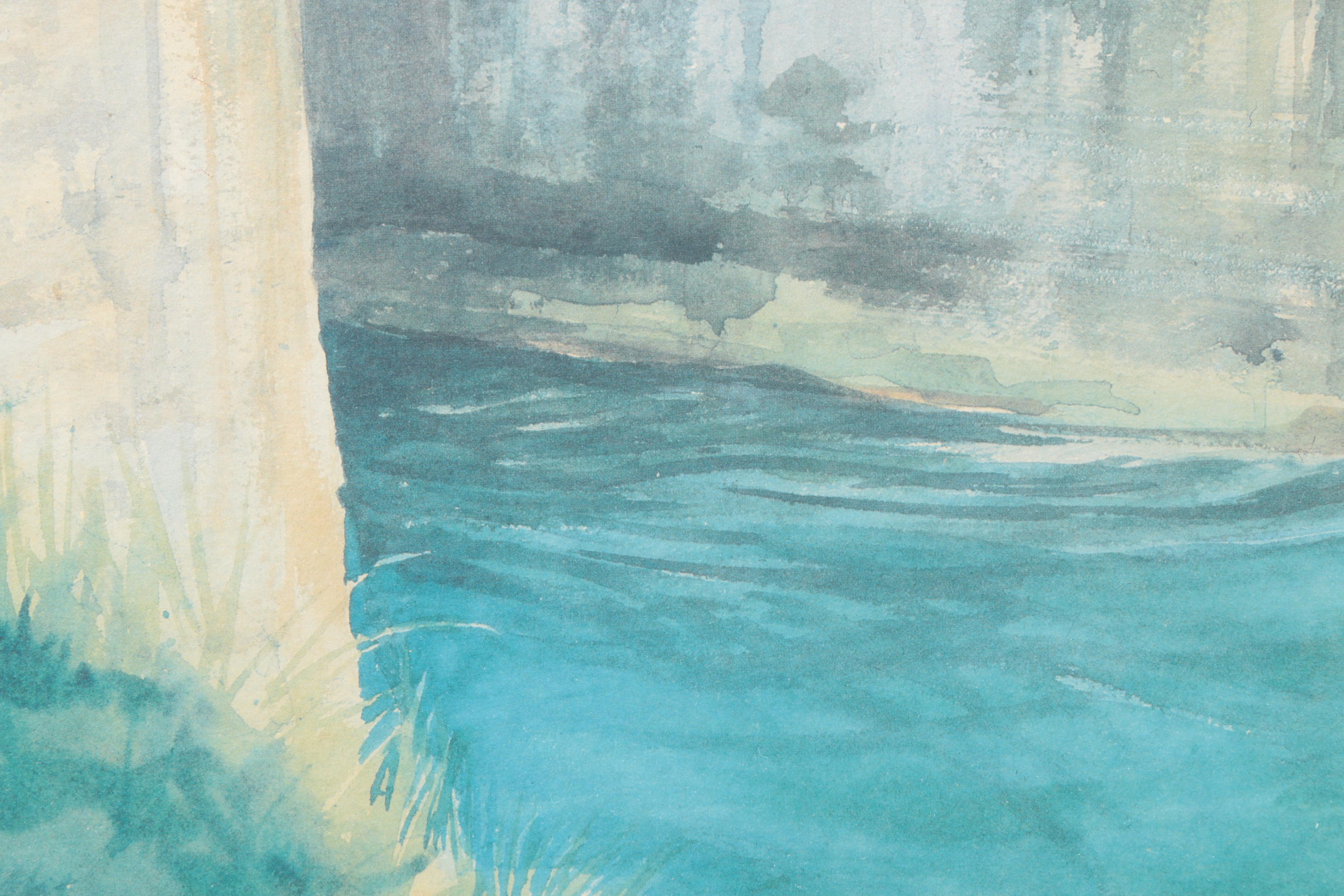 Diana Amos Limited Edition Offset Lithograph "Somerset Bridge"