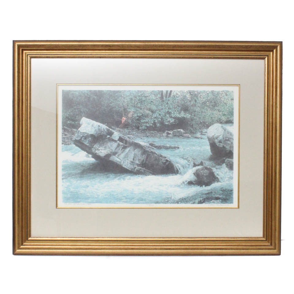 William McNamara Offset Lithograph Print "Upper Buffalo River"