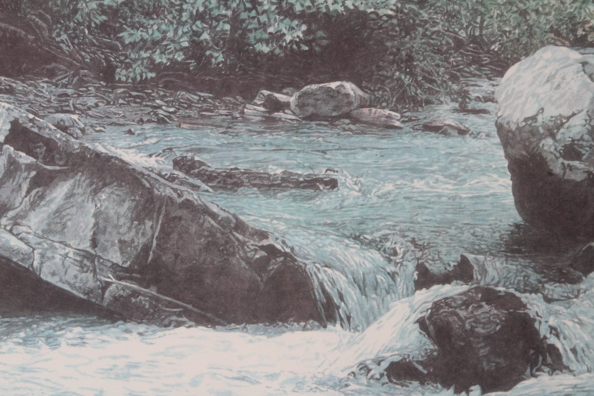 William McNamara Offset Lithograph Print "Upper Buffalo River"