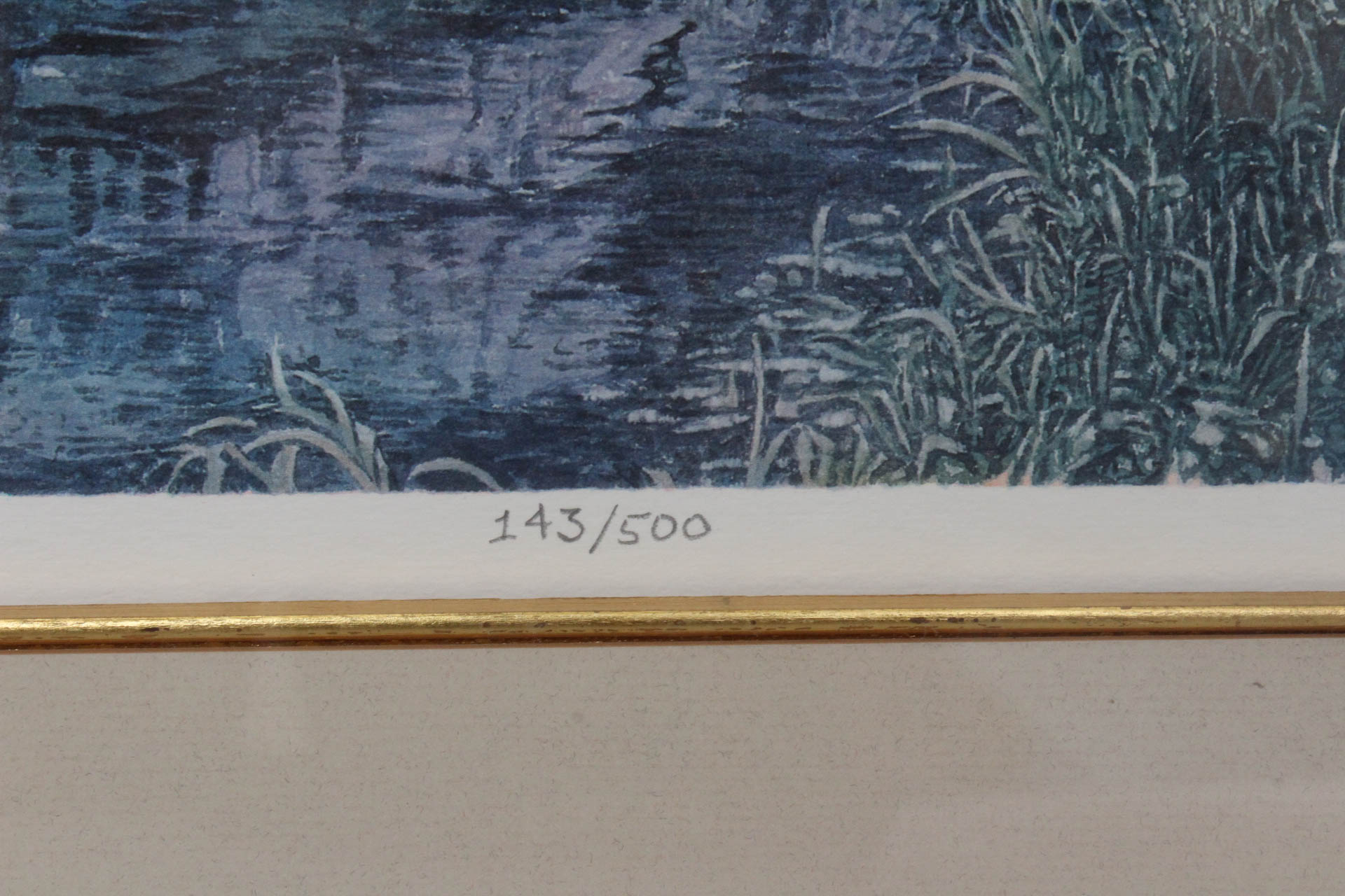 William McNamara Offset Lithograph Print "The Bluffs at Pruitt, Buffalo River"