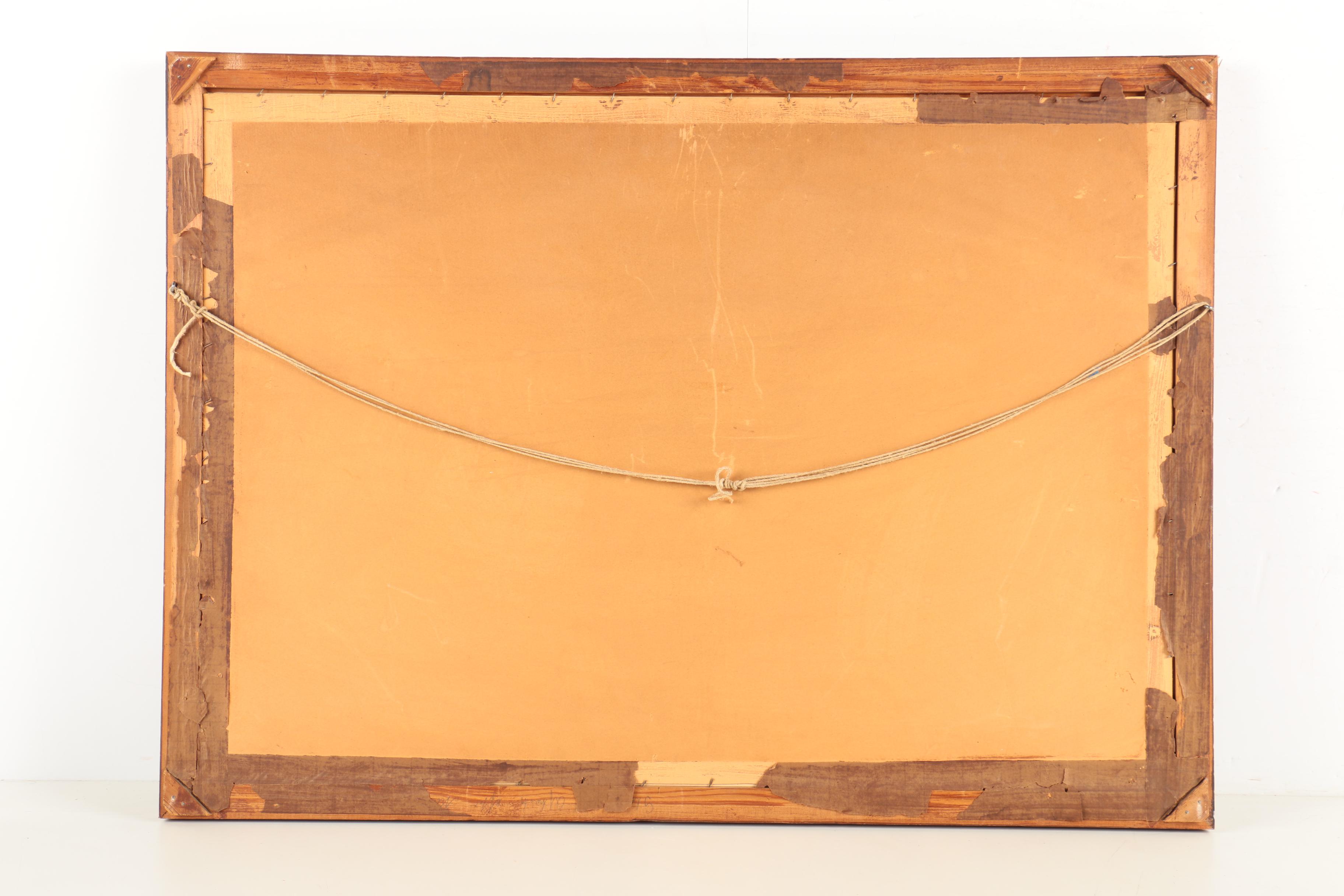 Poul Poulsen Watercolor and Gouache Painting of a Northern Outpost