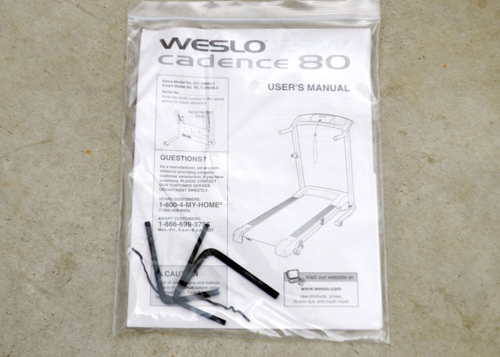 Weslo Cadence 80 Treadmill